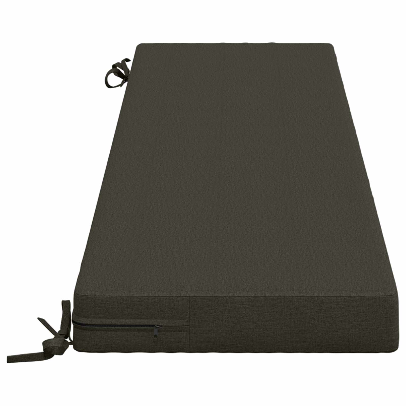 Bankkussen SOEST 100% Polyester Antraciet 160 x 40 x 8 cm image 3