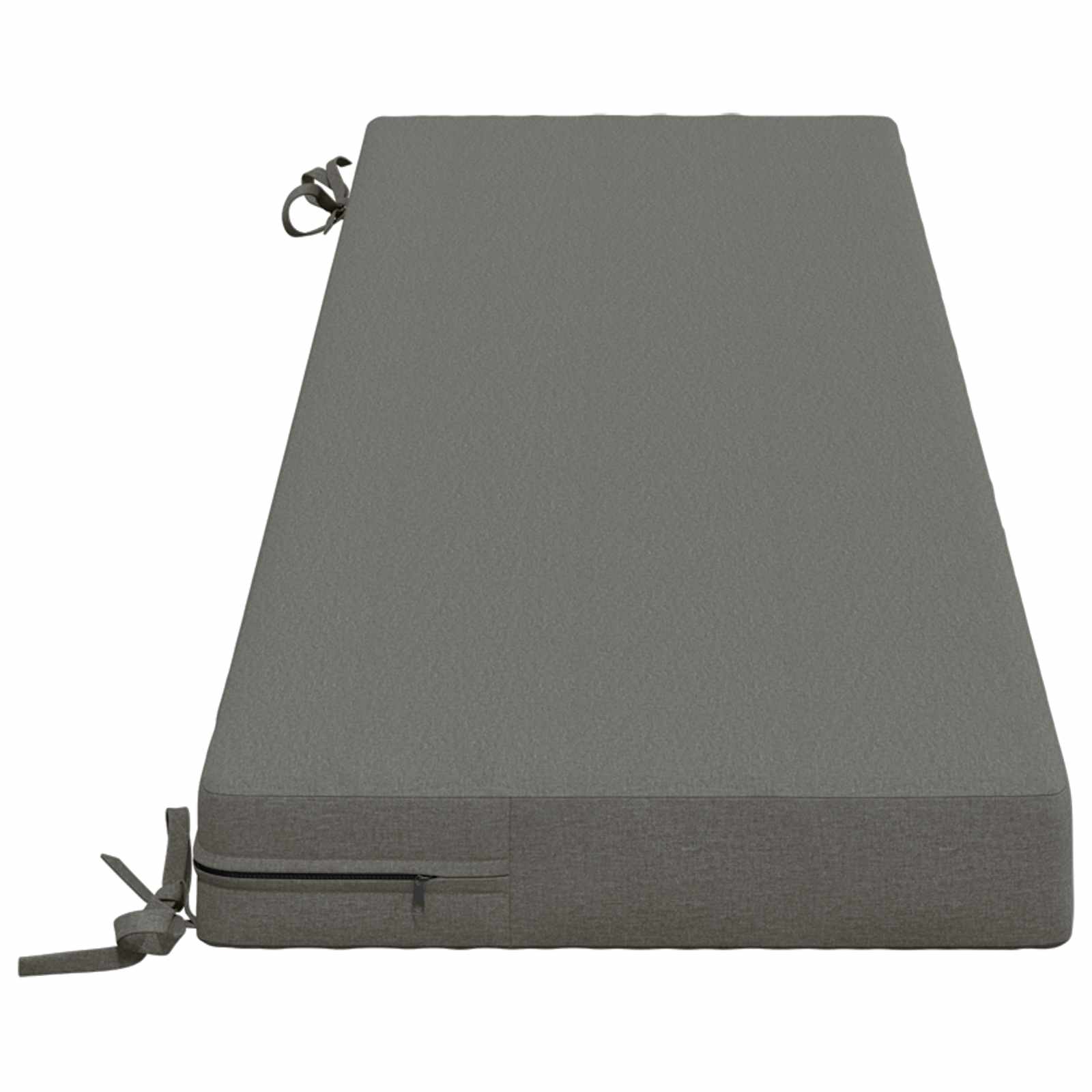 vidaXL Bank Kussens SOEST 2 st 100% Polyester Grijs 160 x 40 x 8 cm, foto 4