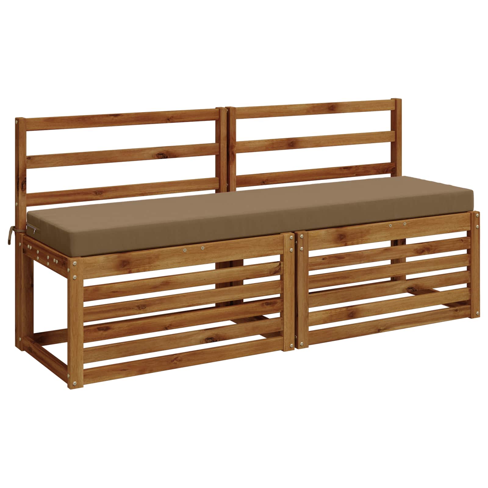 Bankkussen SOEST 100% Polyester Taupe 160 x 40 x 8 cm image 2
