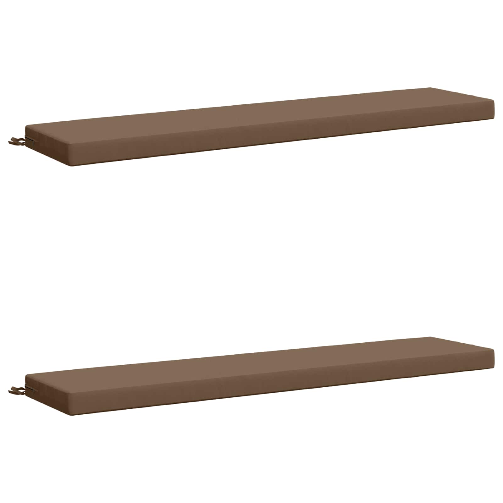 2-delige Bankkussens SOEST 2 st 100% Polyester Taupe image 1