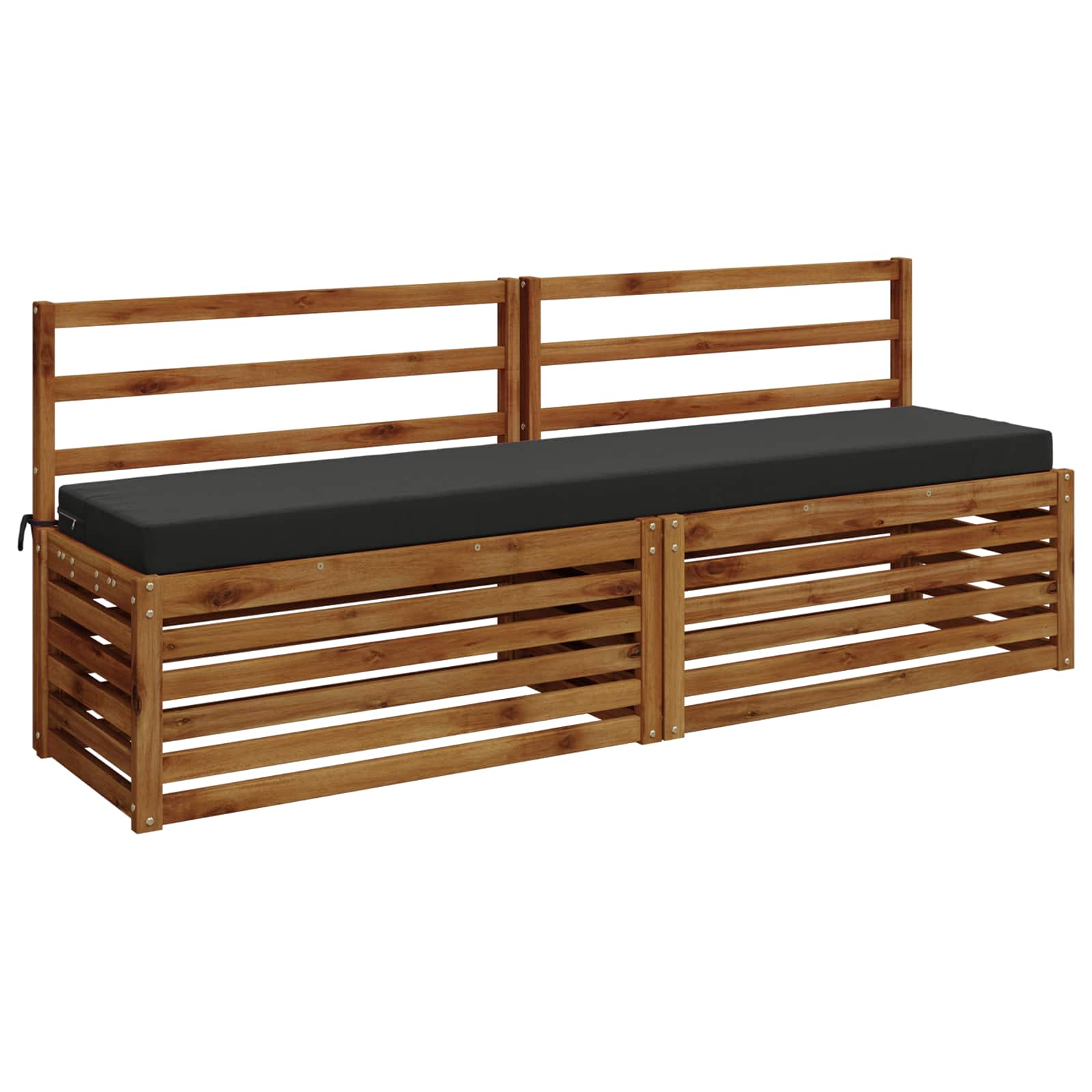 Bankkussen SOEST 100% Polyester Antraciet 170 x 40 x 8 cm image 2