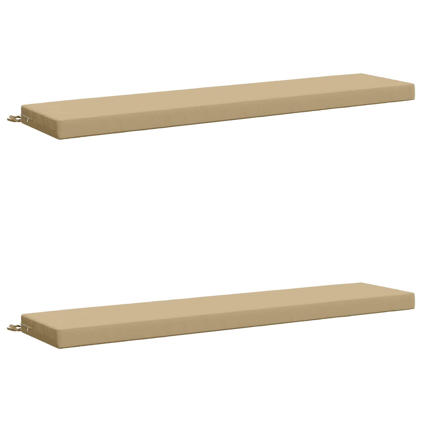 2-delige Bankkussens SOEST 2 st 100% Polyester Beige image 1