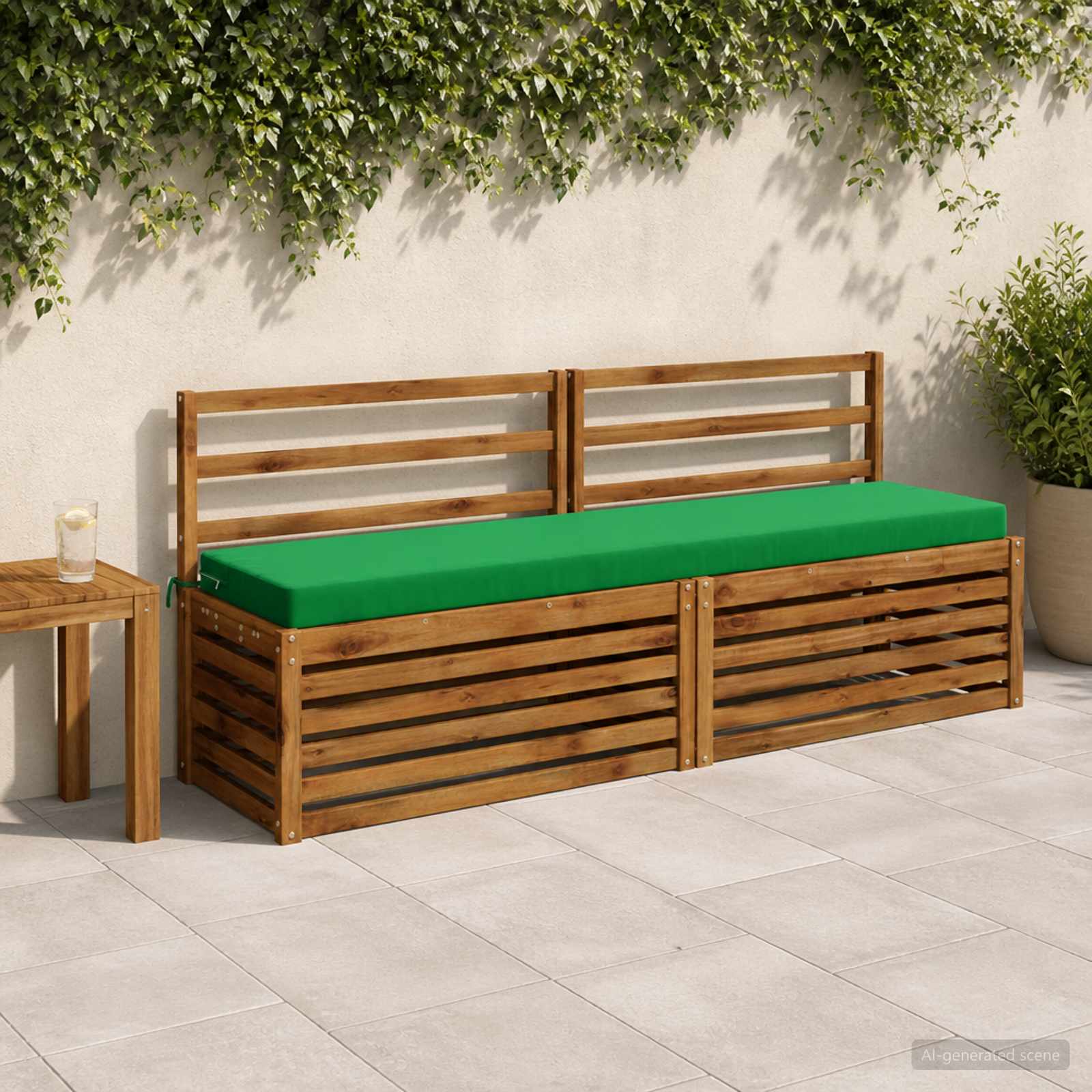Bankkussen SOEST 100% Polyester Groen 170 x 40 x 8 cm image 1