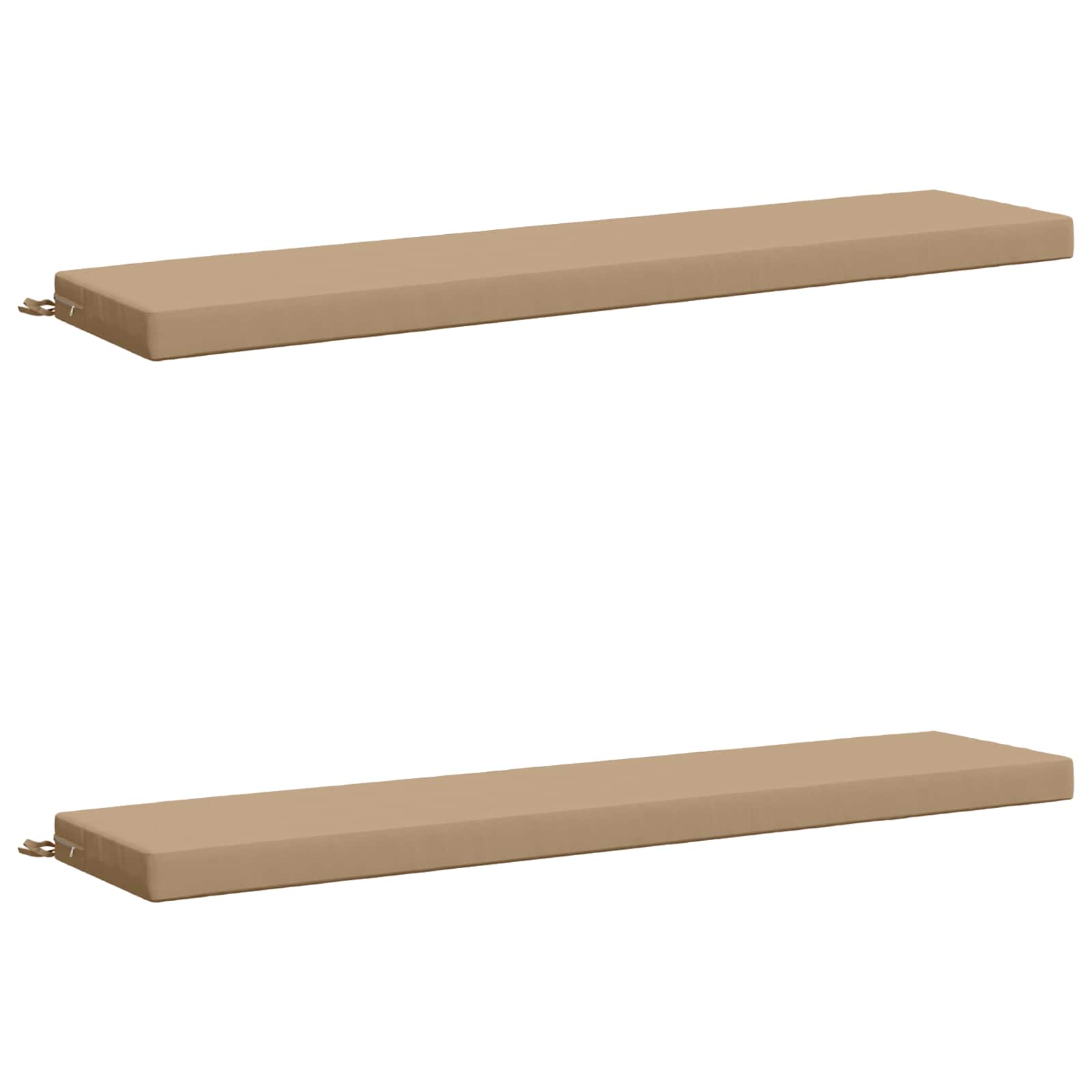 2-delige Bankkussens SOEST 2 st 100% Polyester Zand image 1