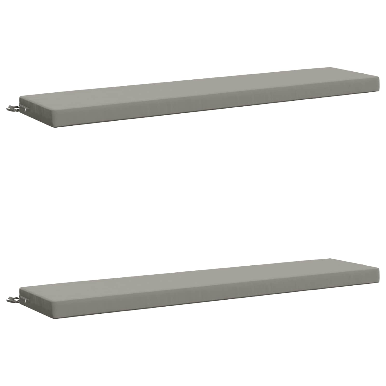 2-delige Bankkussens SOEST 2 st 100% Polyester Grijs image 1