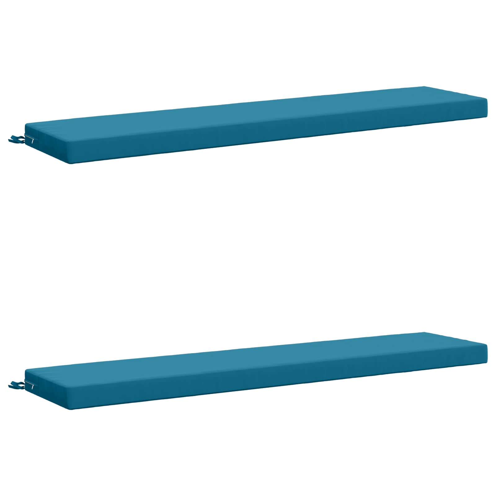 2-delige Bankkussens SOEST 2 st 100% Polyester Lichtblauw image 2