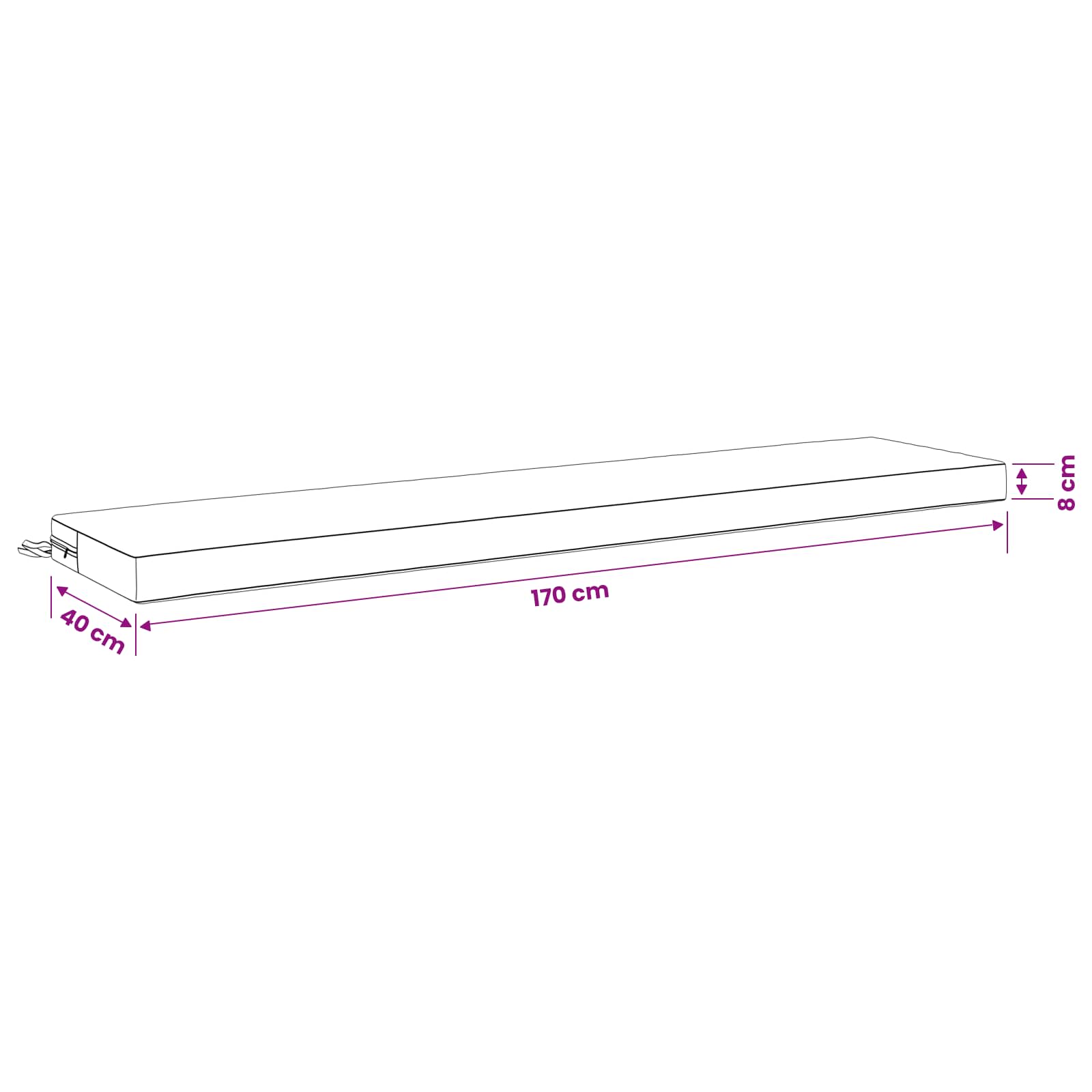 Bankkussen SOEST 100% Polyester Rood 180 x 40 x 8 cm image 8
