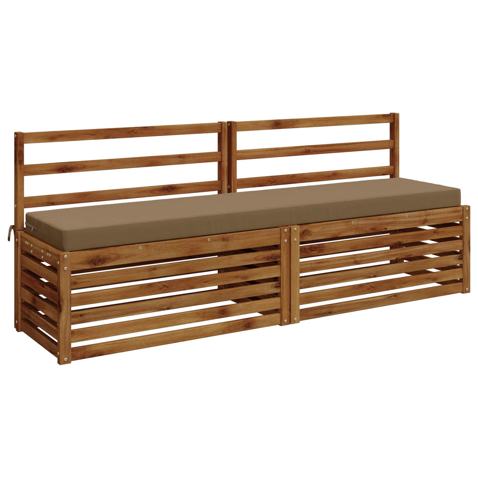 Bankkussen SOEST 100% Polyester Taupe 180 x 40 x 8 cm image 2
