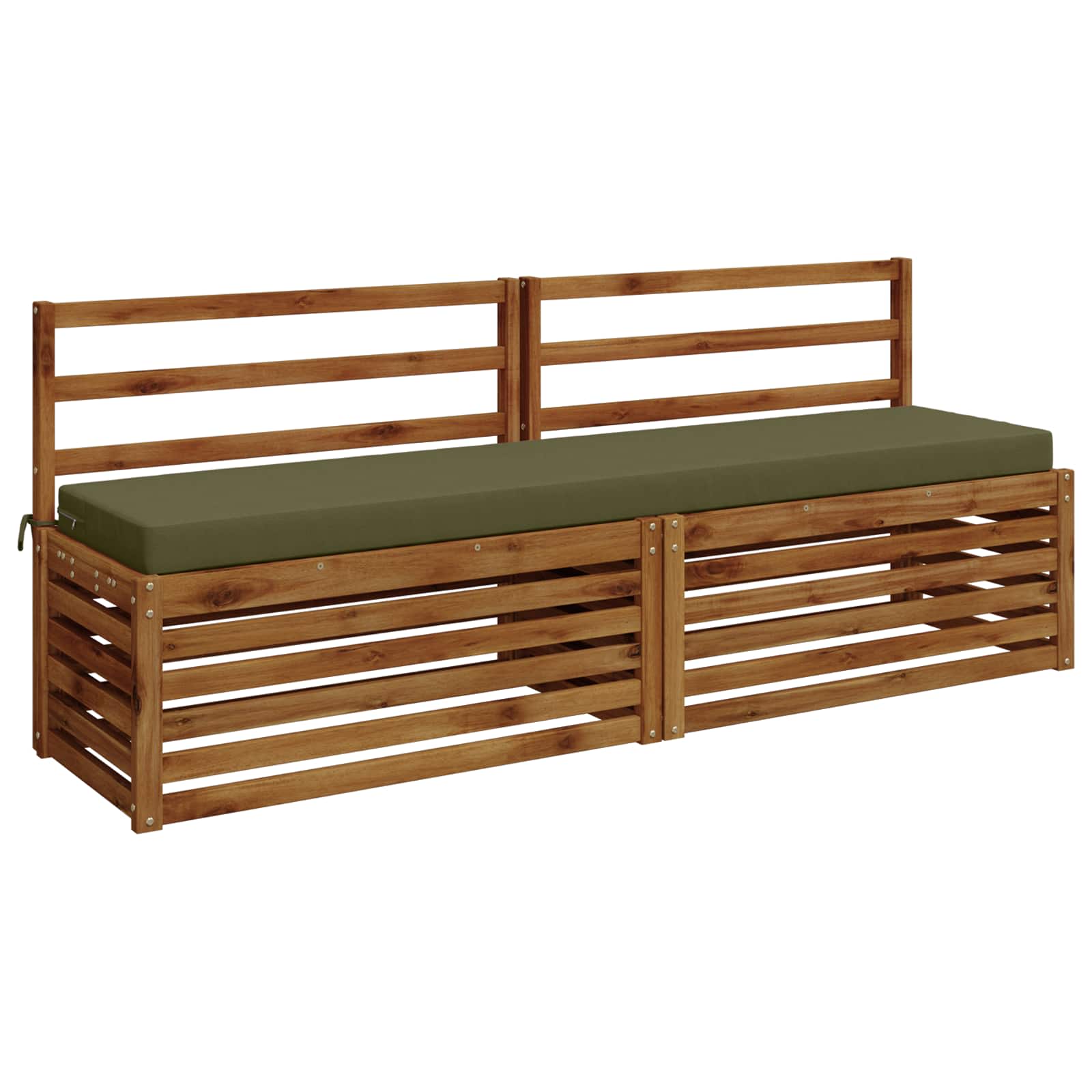 Bankkussen SOEST 100% Polyester Olijfgroen 200 x 40 x 8 cm image 2
