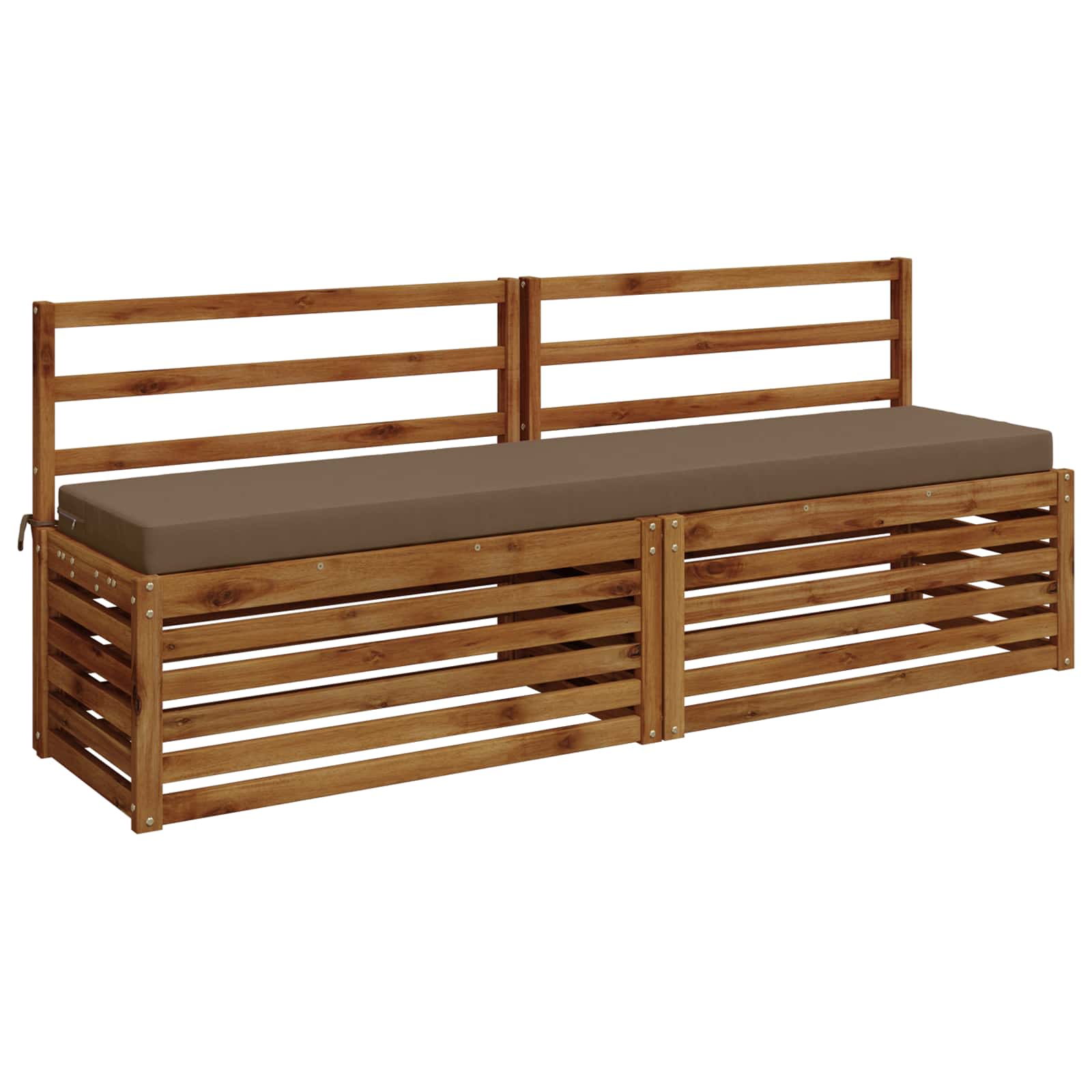 Bankkussen SOEST 100% Polyester Taupe 200 x 40 x 8 cm image 2