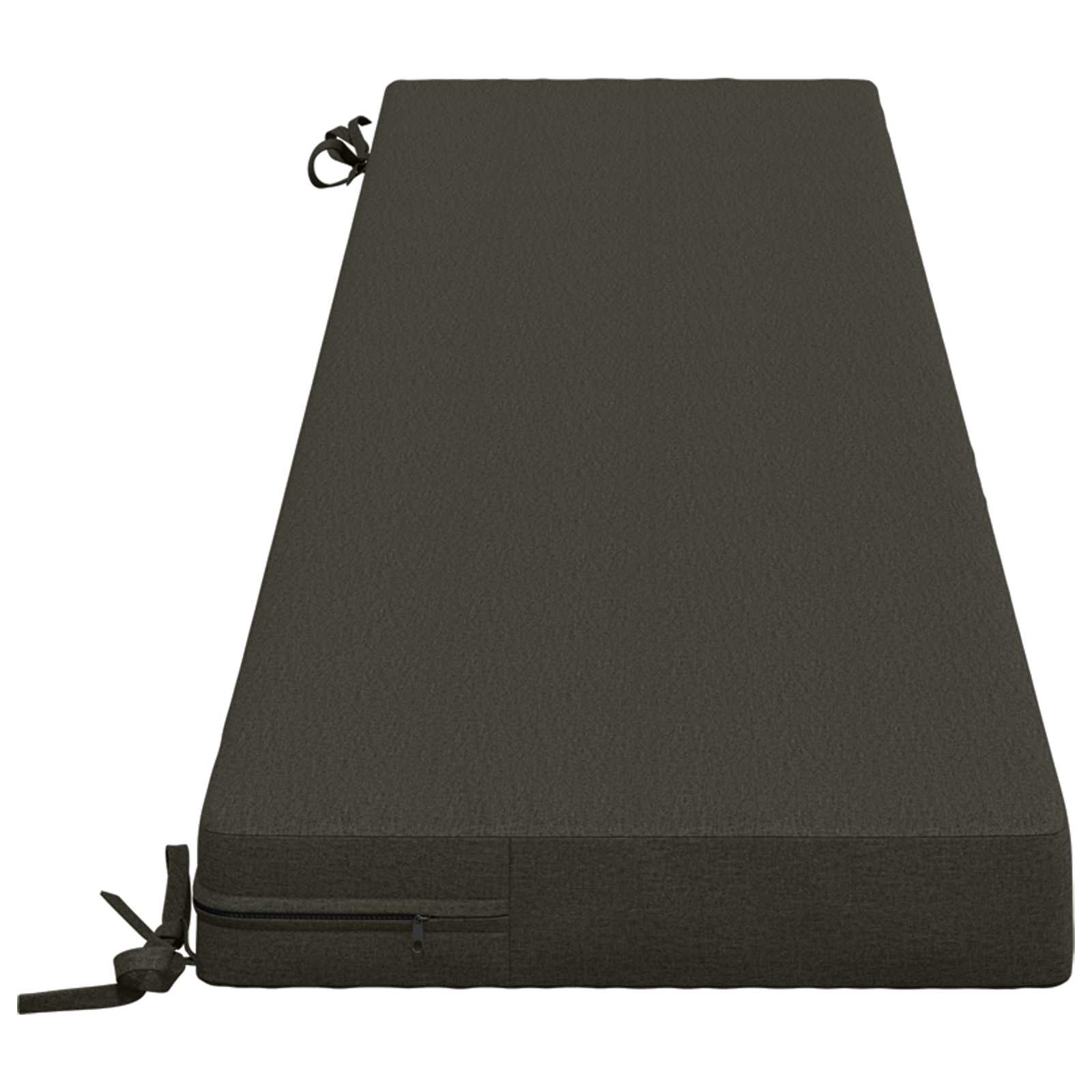 Bankkussen SOEST 100% Polyester Antraciet 200 x 40 x 8 cm image 3