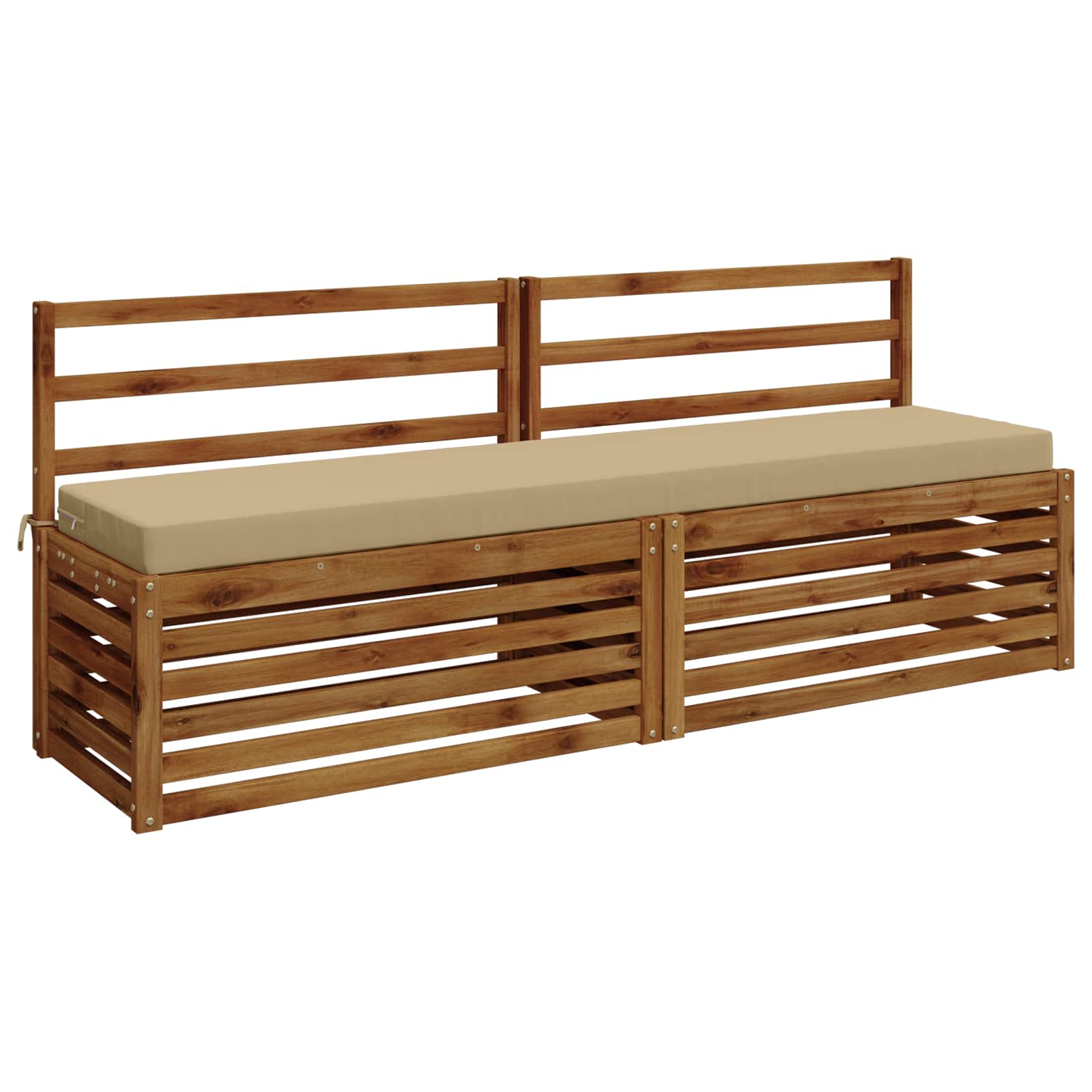 2-delige Bankkussens SOEST 2 st 100% Polyester Beige image 2