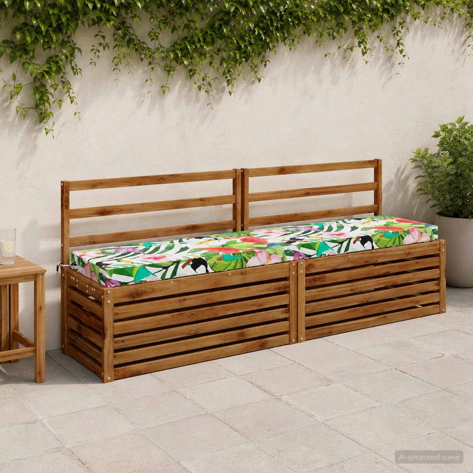 Bankkussen SOEST 100% Polyester Meerkleurig 200 x 40 x 8 cm image 1