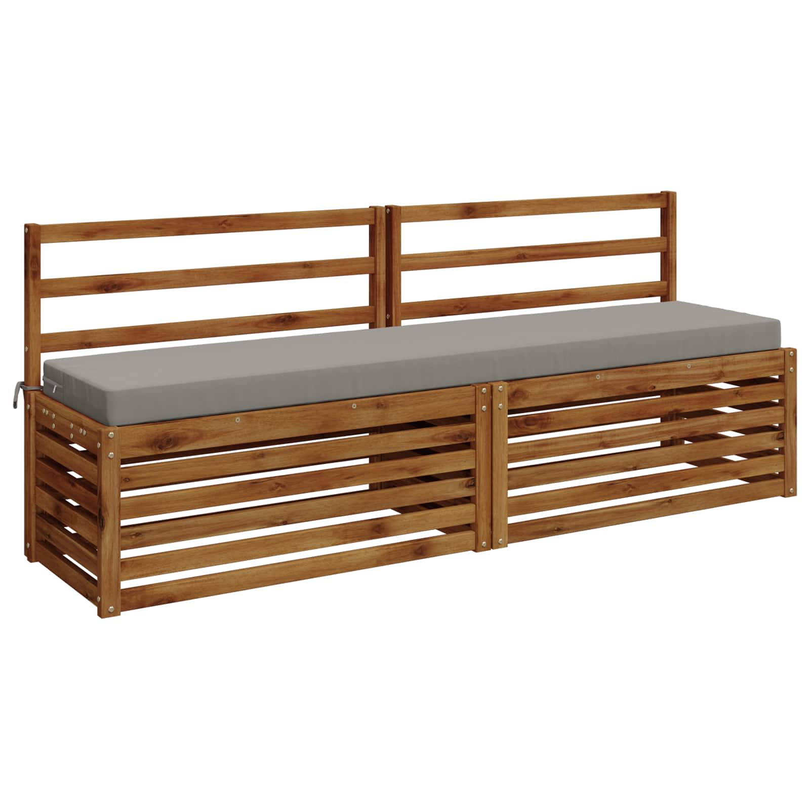 Bankkussen SOEST 100% Polyester Grijs 200 x 40 x 8 cm image 2