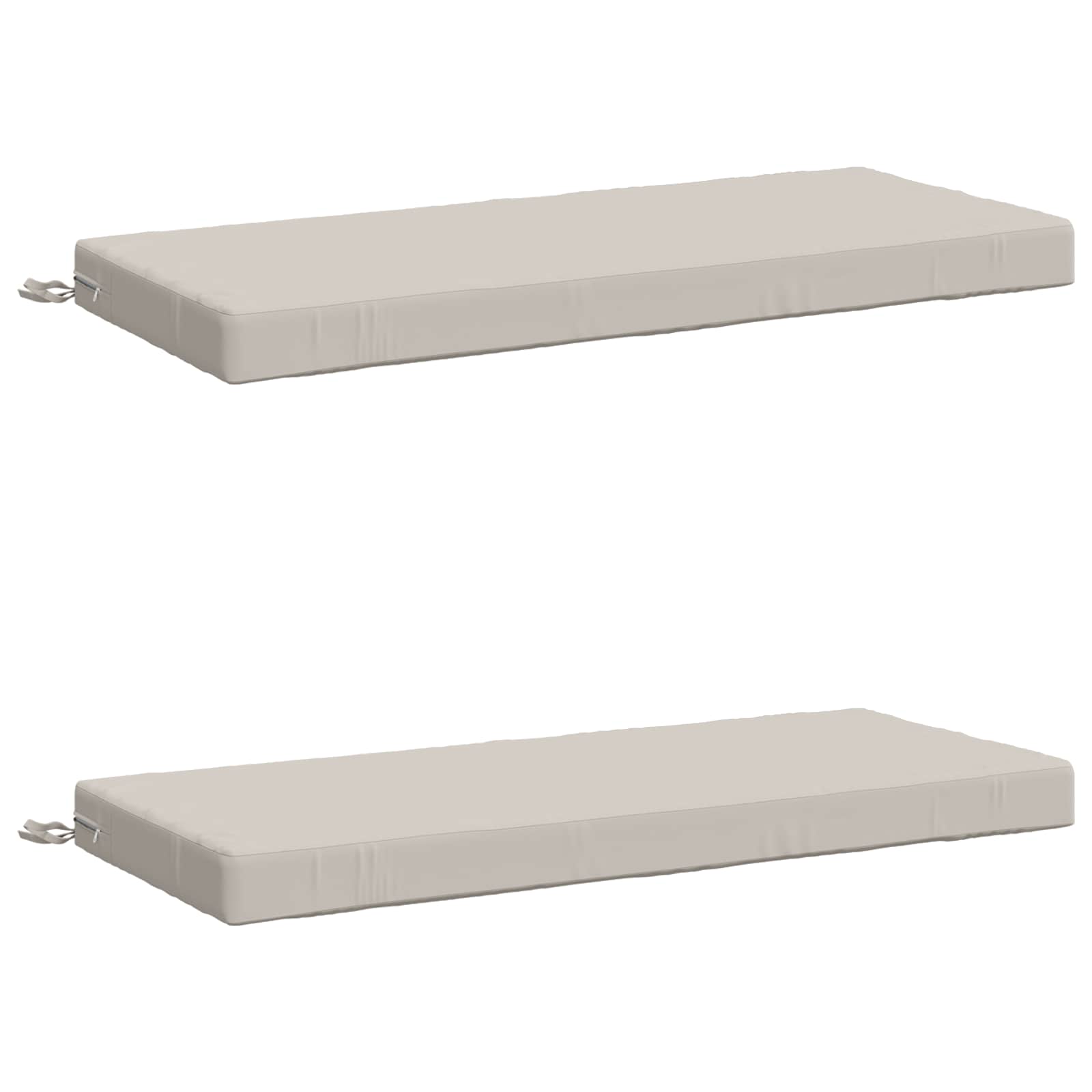 2-delige Bankkussens SOEST 2 st 100% Polyester Wit image 1