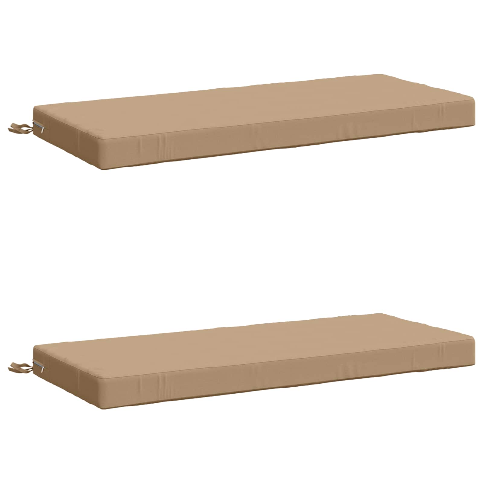 2-delige Bankkussens SOEST 2 st 100% Polyester Zand image 1