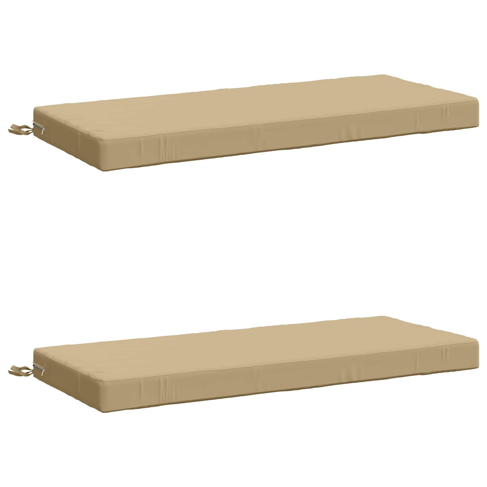 2-delige Bankkussens SOEST 2 st 100% Polyester Beige image 1