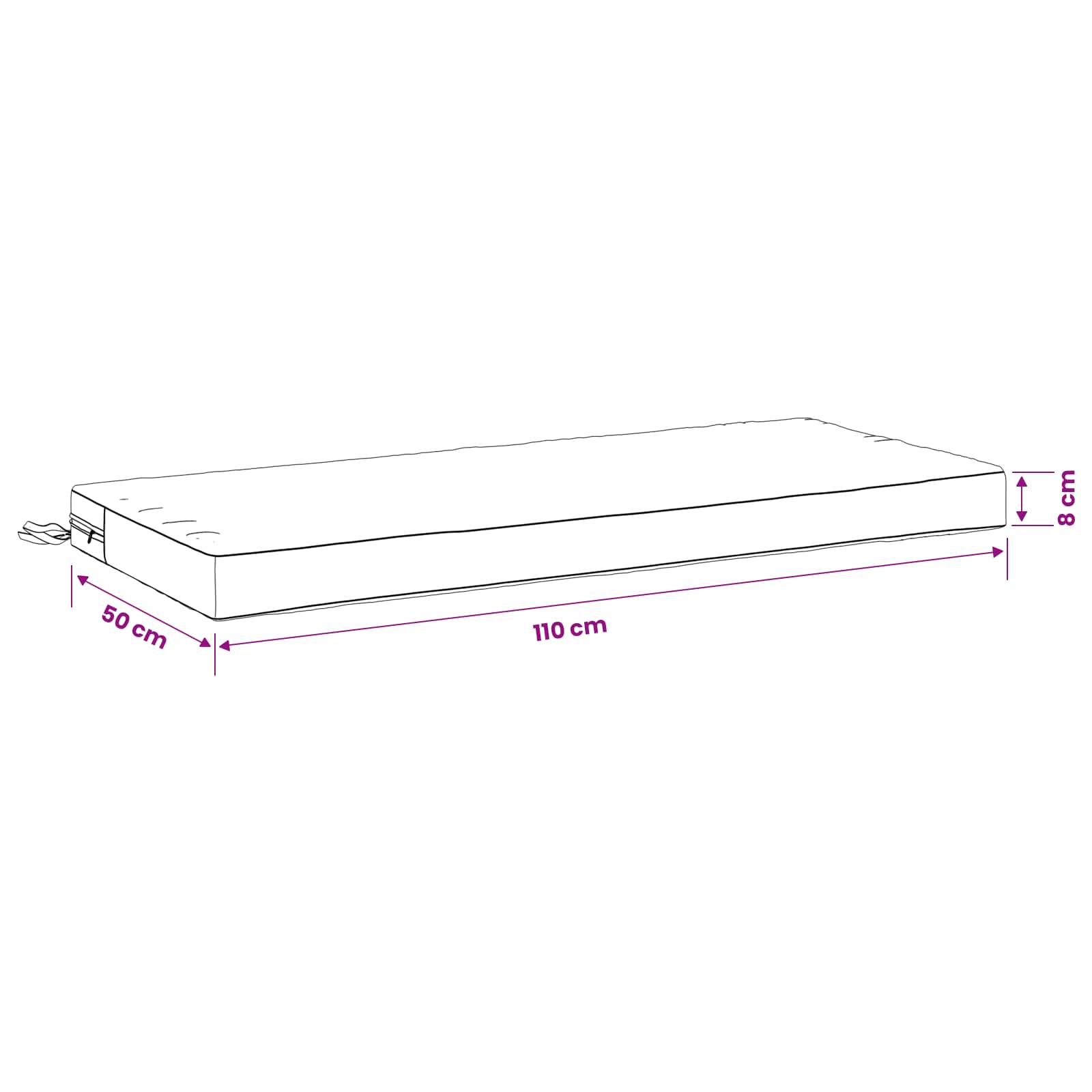 Bankkussen SOEST 100% Polyester Crèmekleurig 110 x 50 x 8 cm image 8