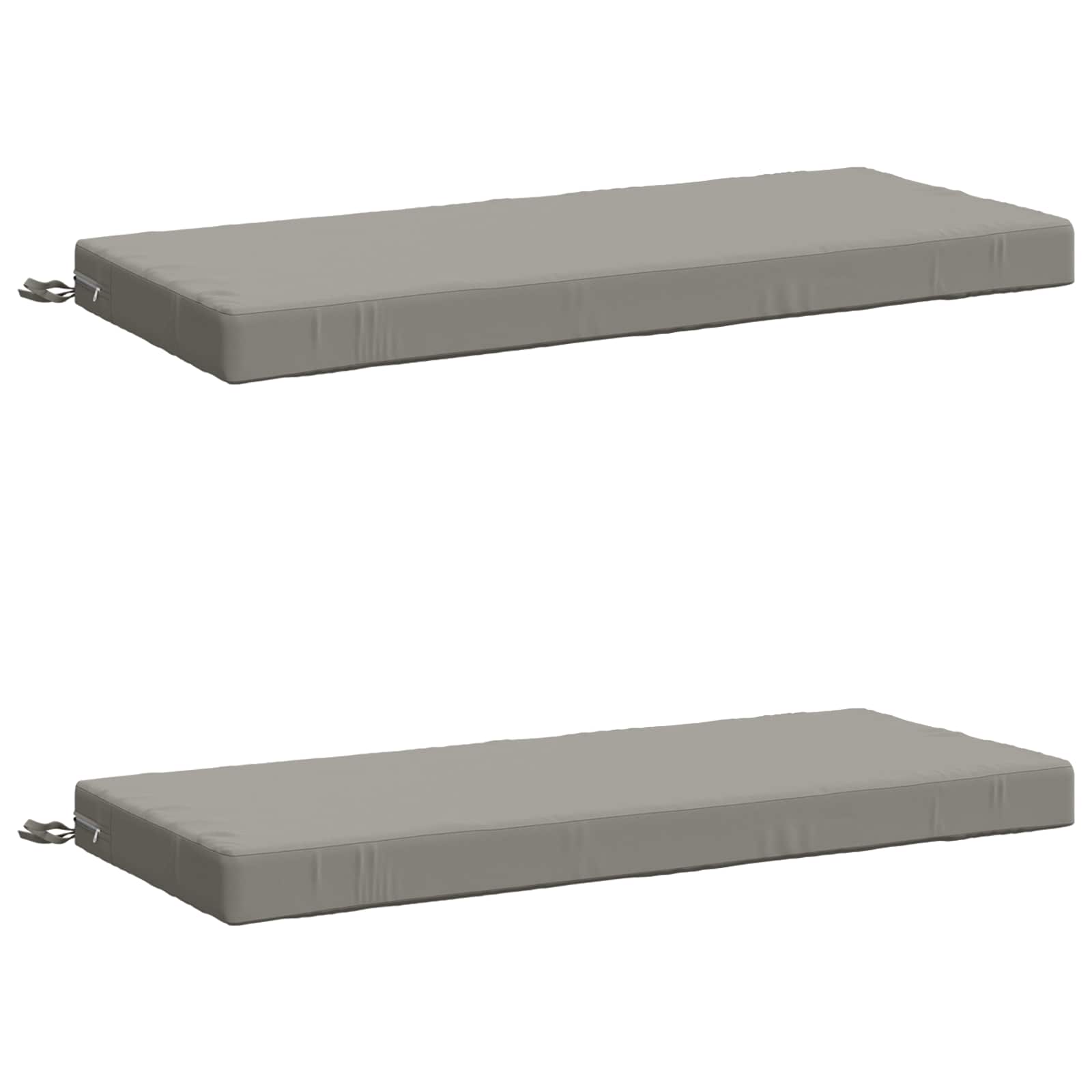 2-delige Bankkussens SOEST 2 st 100% Polyester Grijs image 1