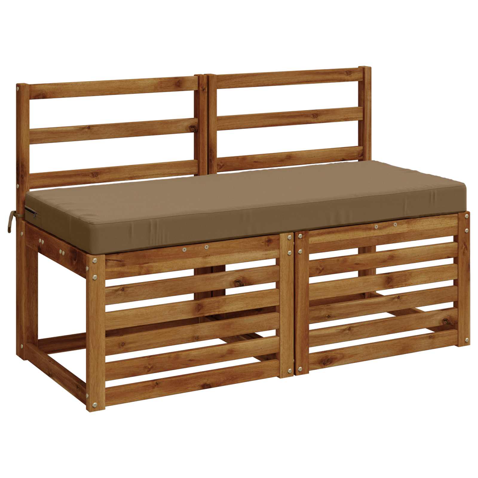 Bankkussen SOEST 100% Polyester Taupe 120 x 50 x 8 cm image 2