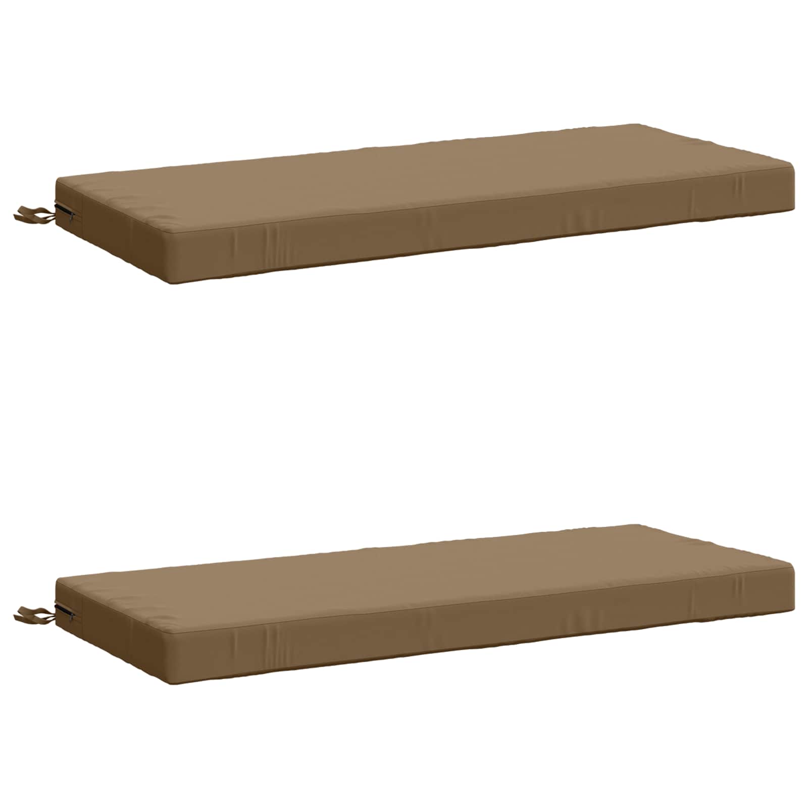 2-delige Bankkussens SOEST 2 st 100% Polyester Taupe image 1