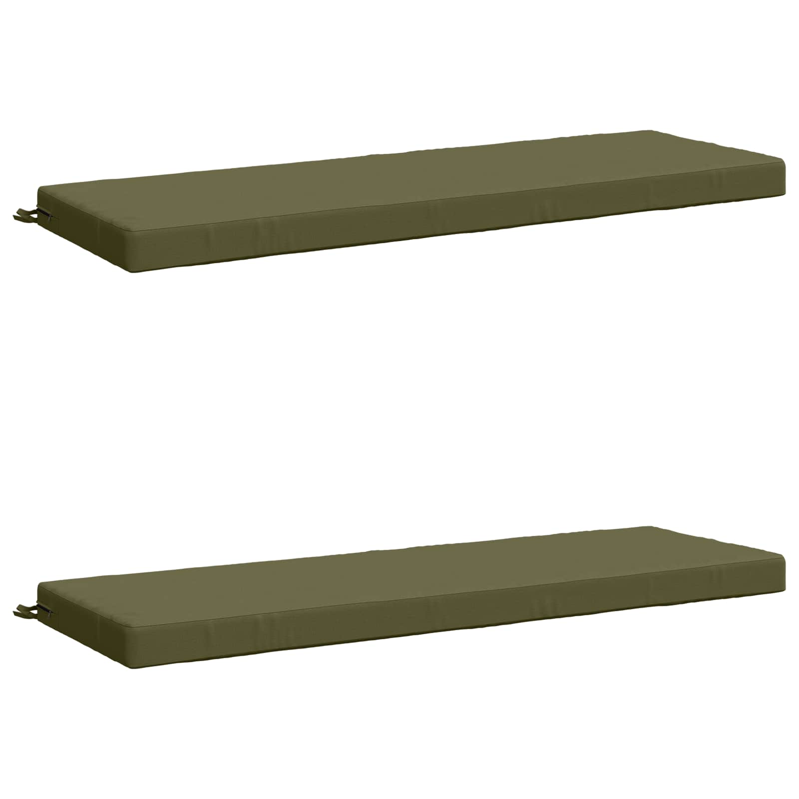 2-delige Bankkussens SOEST 2 st 100% Polyester Olijfgroen image 2