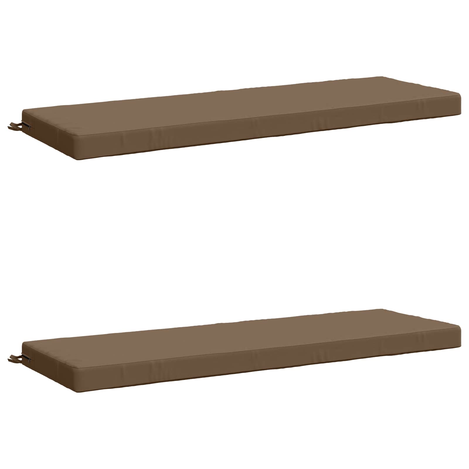 2-delige Bankkussens SOEST 2 st 100% Polyester Taupe image 1