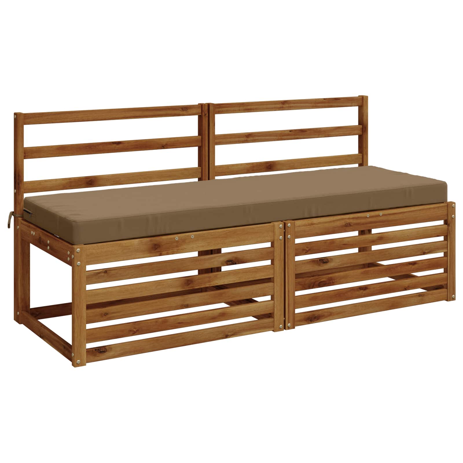 Bankkussen SOEST 100% Polyester Taupe 140 x 50 x 8 cm image 2