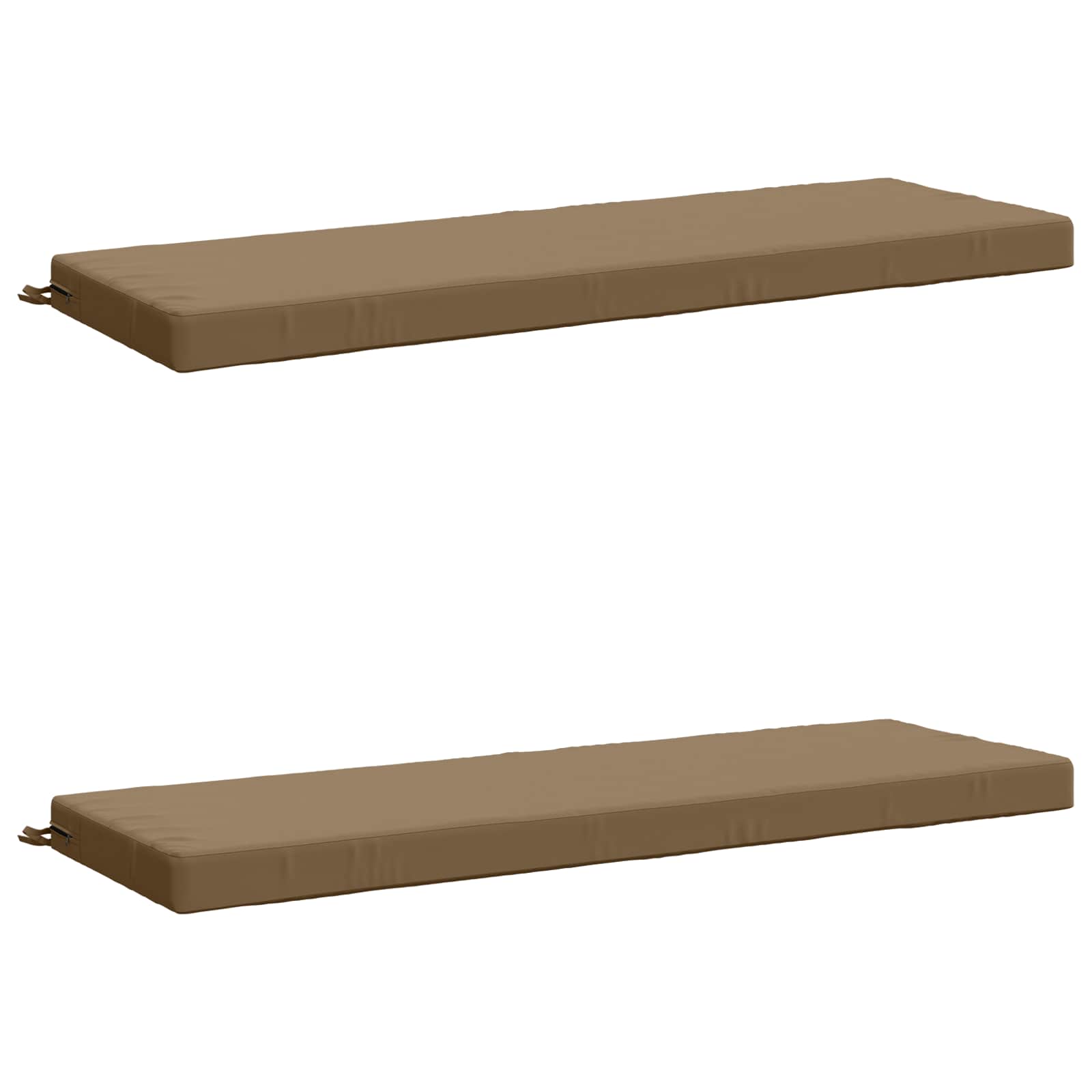 2-delige Bankkussens SOEST 2 st 100% Polyester Taupe image 1