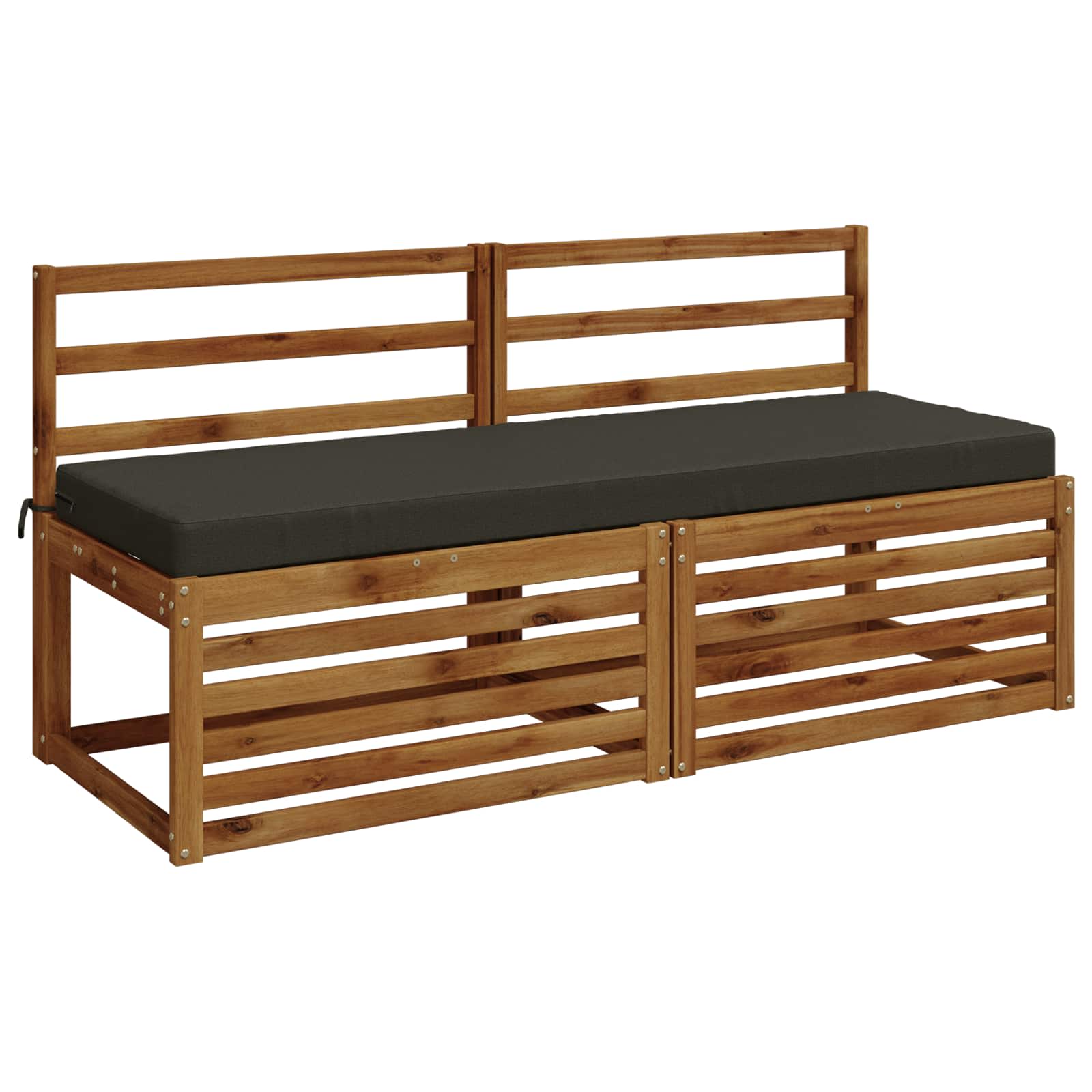 Bankkussen SOEST 100% Polyester Antraciet 150 x 50 x 8 cm image 2