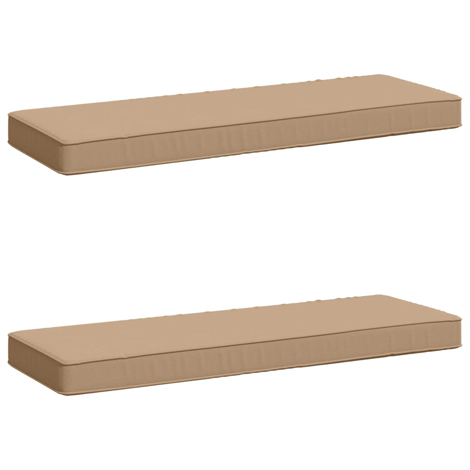 2-delige Bankkussens VUGHT 2 st 100% Polyester Zand image 1