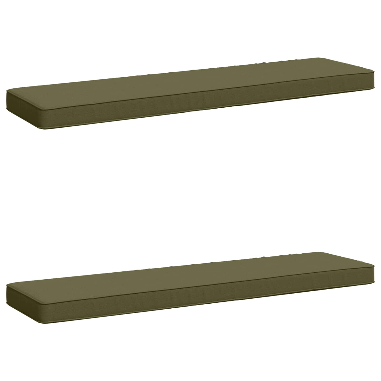 2-delige Bankkussens VUGHT 2 pcs 100% Polyester Olijfgroen image 2