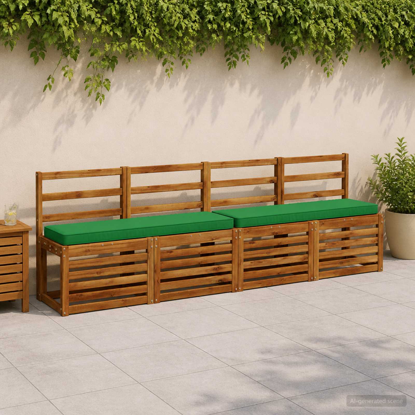 1-delig Bankkussen VUGHT 100% Polyester Groen 120 x 30 x 5 cm image 1