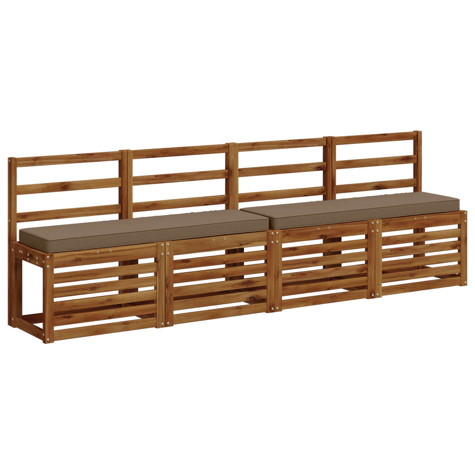1-delig Bankkussen VUGHT 100% Polyester Taupe 110 x 30 x 5 cm image 3