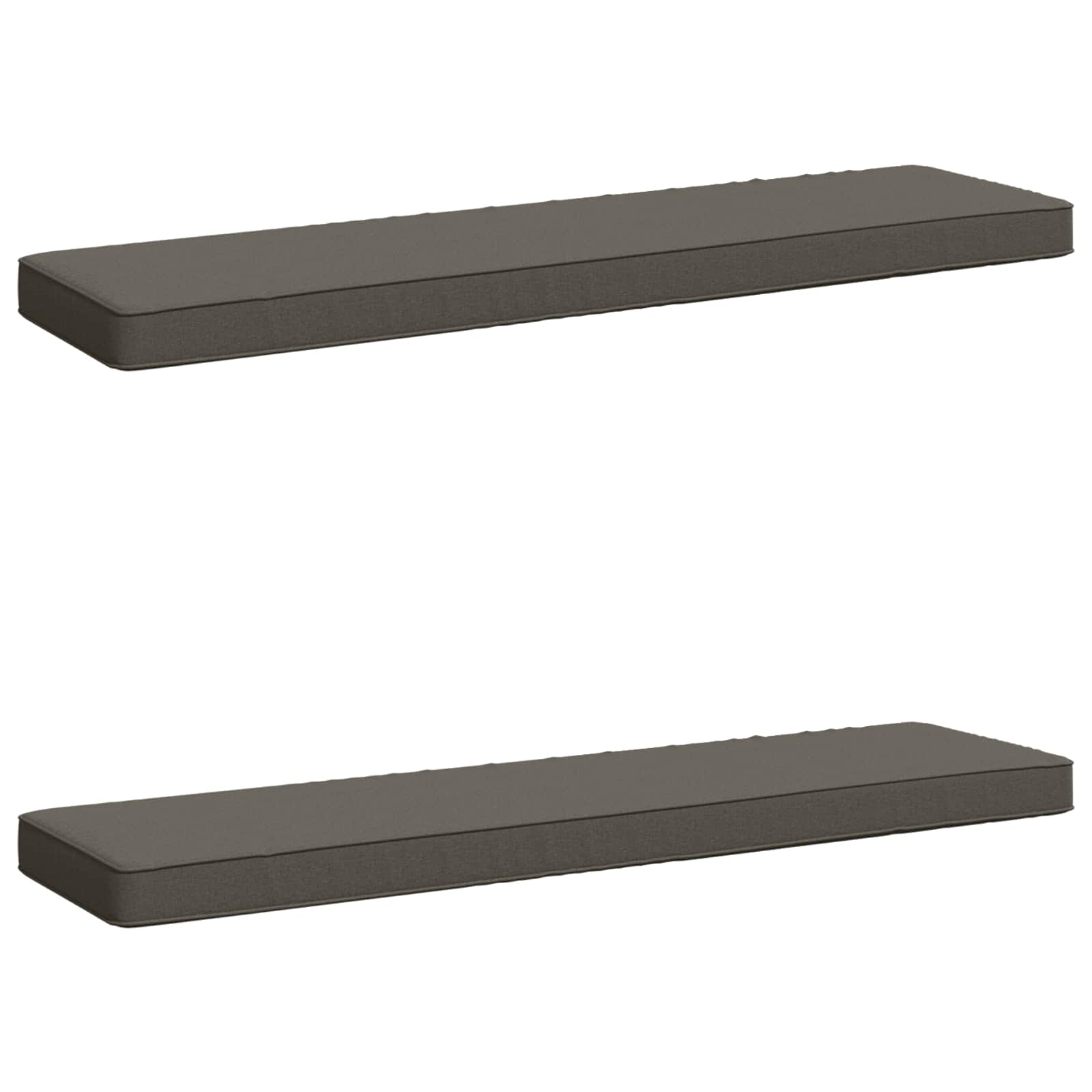 Калъфи за пейки, 2 части VUGHT 2 pcs 100% полиестер Сиво — изображение 2