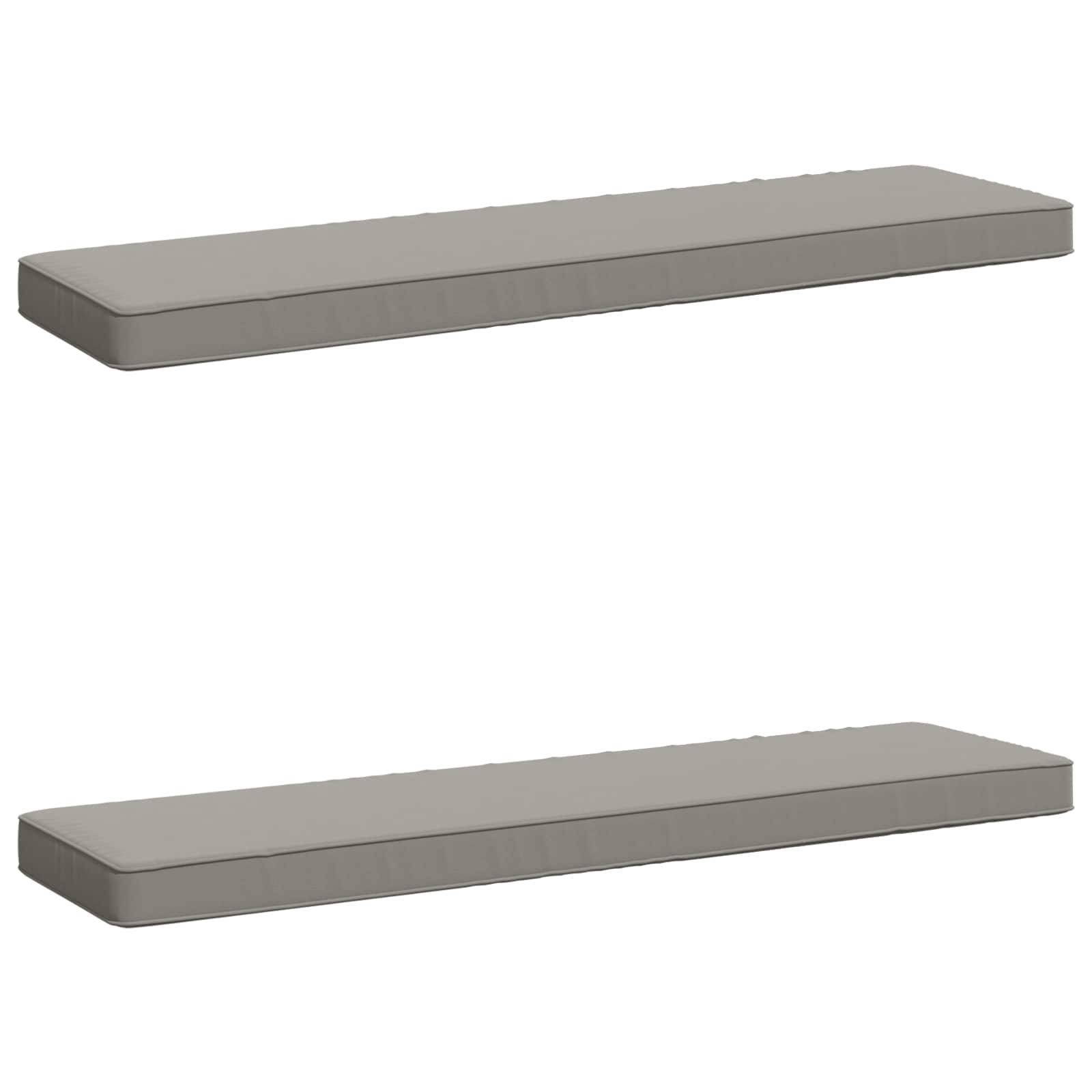Калъфи за пейки, 2 части VUGHT 2 pcs 100% полиестер Сиво — изображение 2