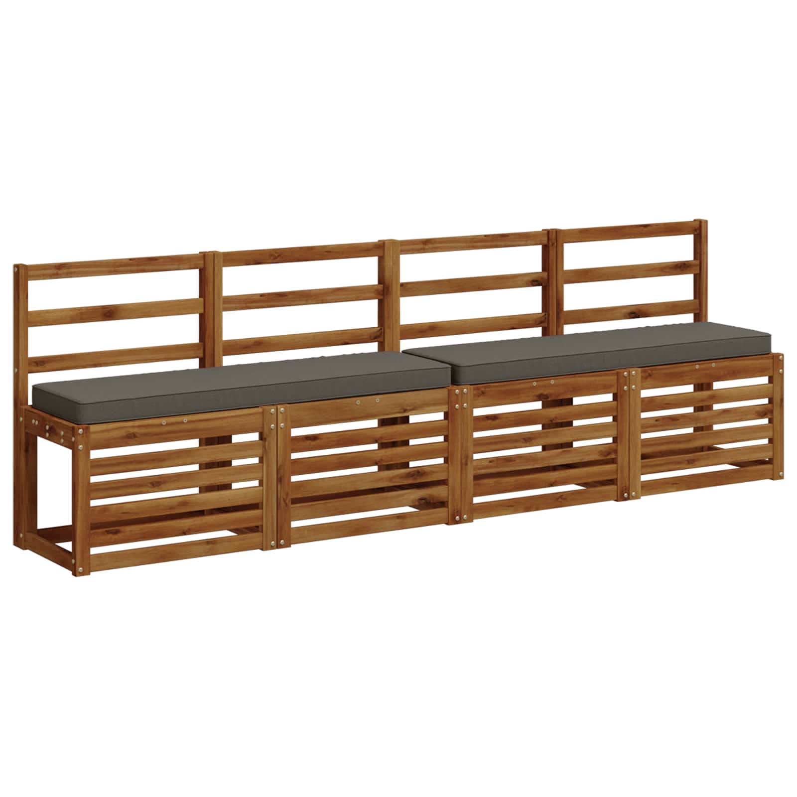 1-delig Bankkussen VUGHT 100% Polyester Grijs 120 x 30 x 5 cm image 3
