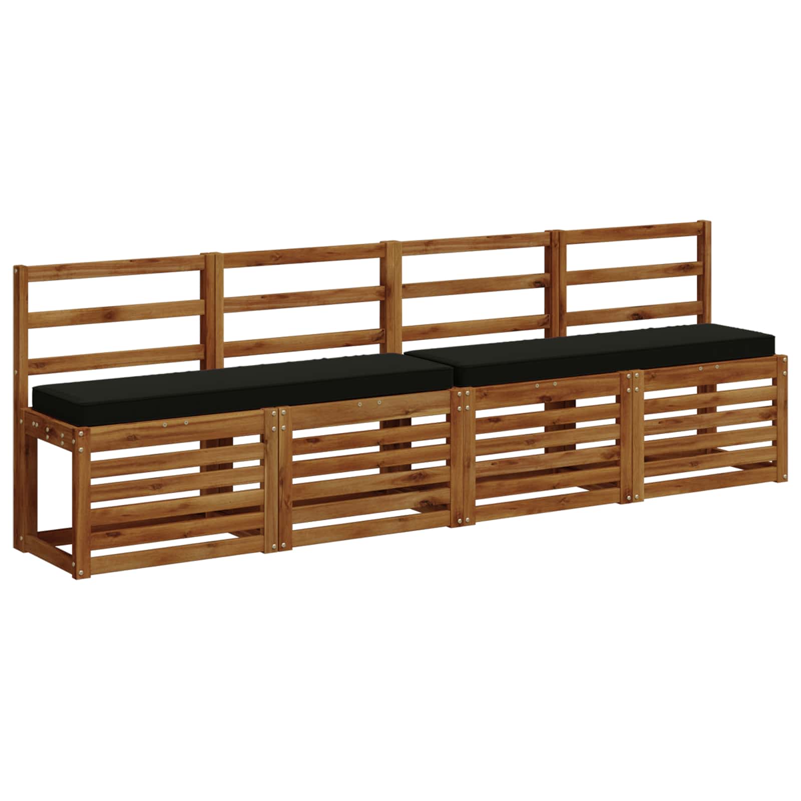 1-delig Bankkussen VUGHT 100% Polyester Zwart 120 x 30 x 5 cm image 2