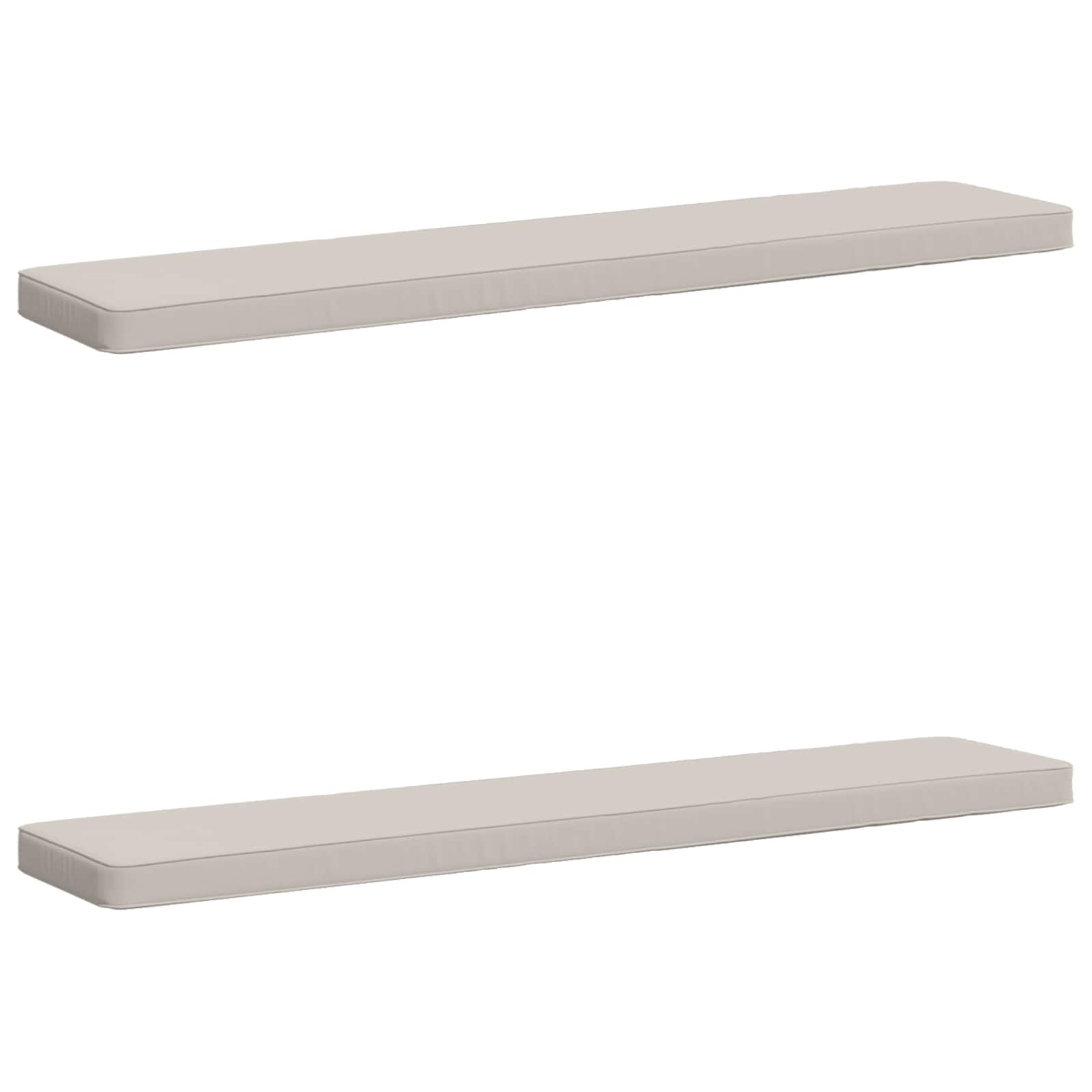 Калъфи за пейки, 2 части VUGHT 2 pcs 100% полиестер Бяло — изображение 2
