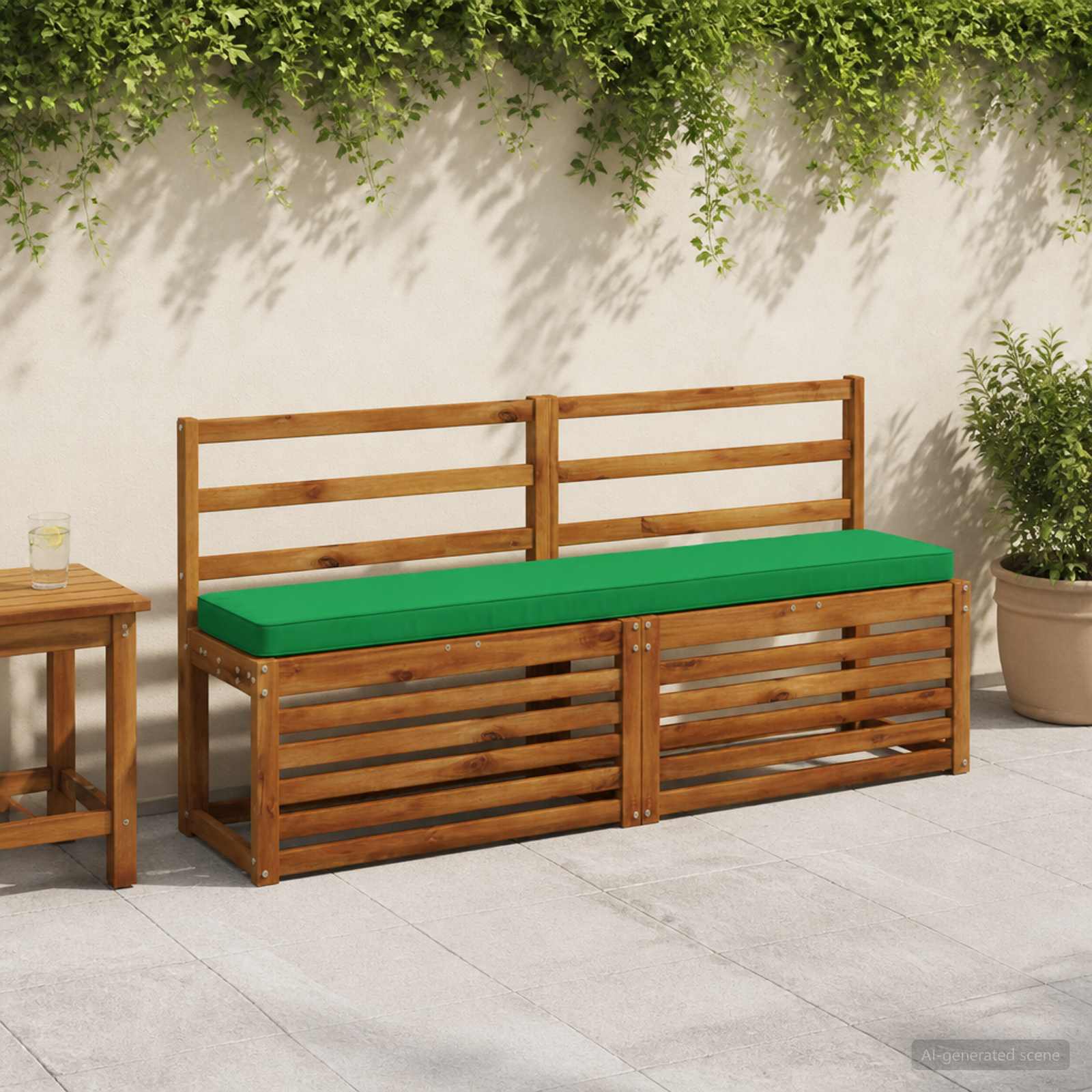 1-delig Bankkussen VUGHT 100% Polyester Groen 150 x 30 x 5 cm image 1