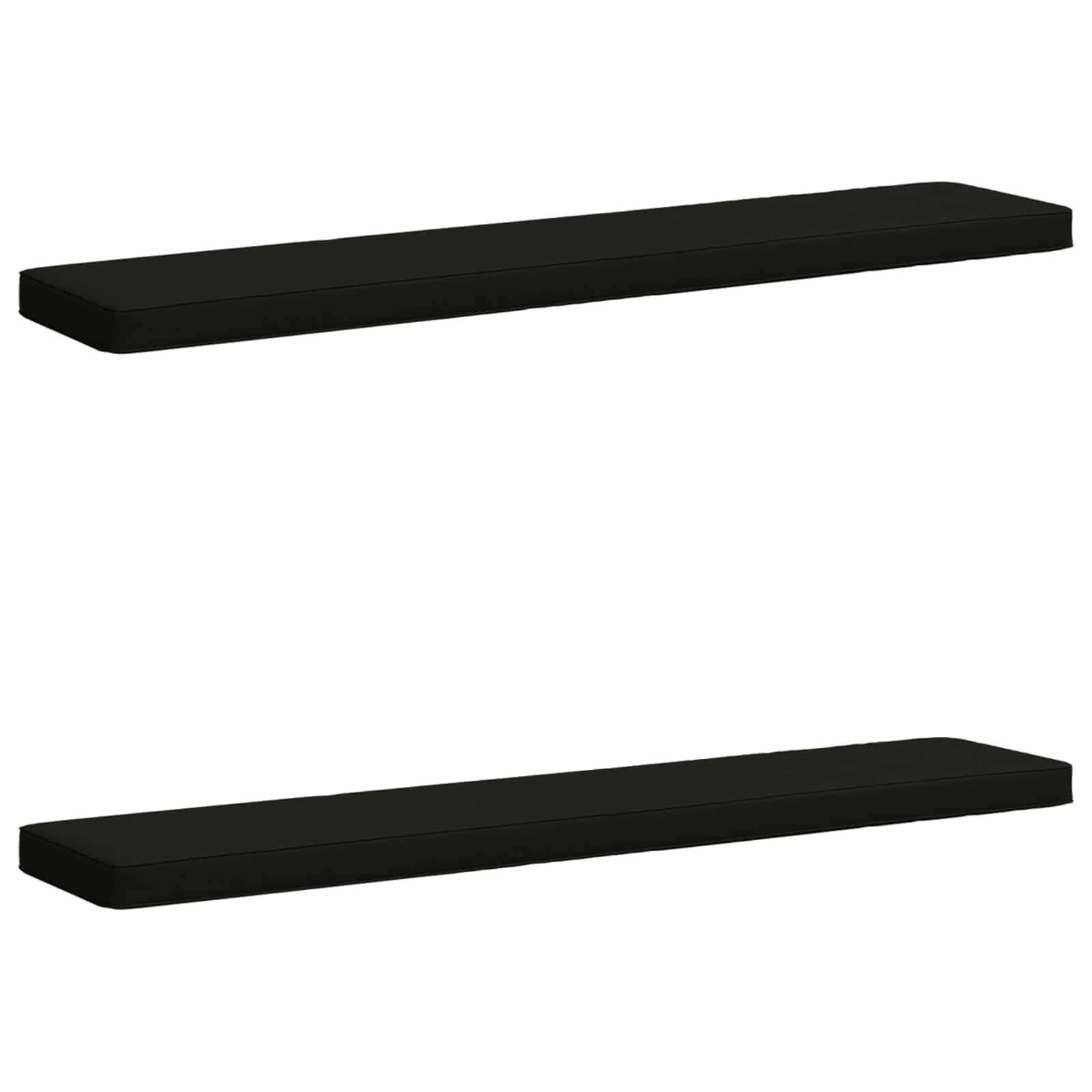 Калъфи за пейки, 2 части VUGHT 2 pcs 100% полиестер Черно — изображение 2
