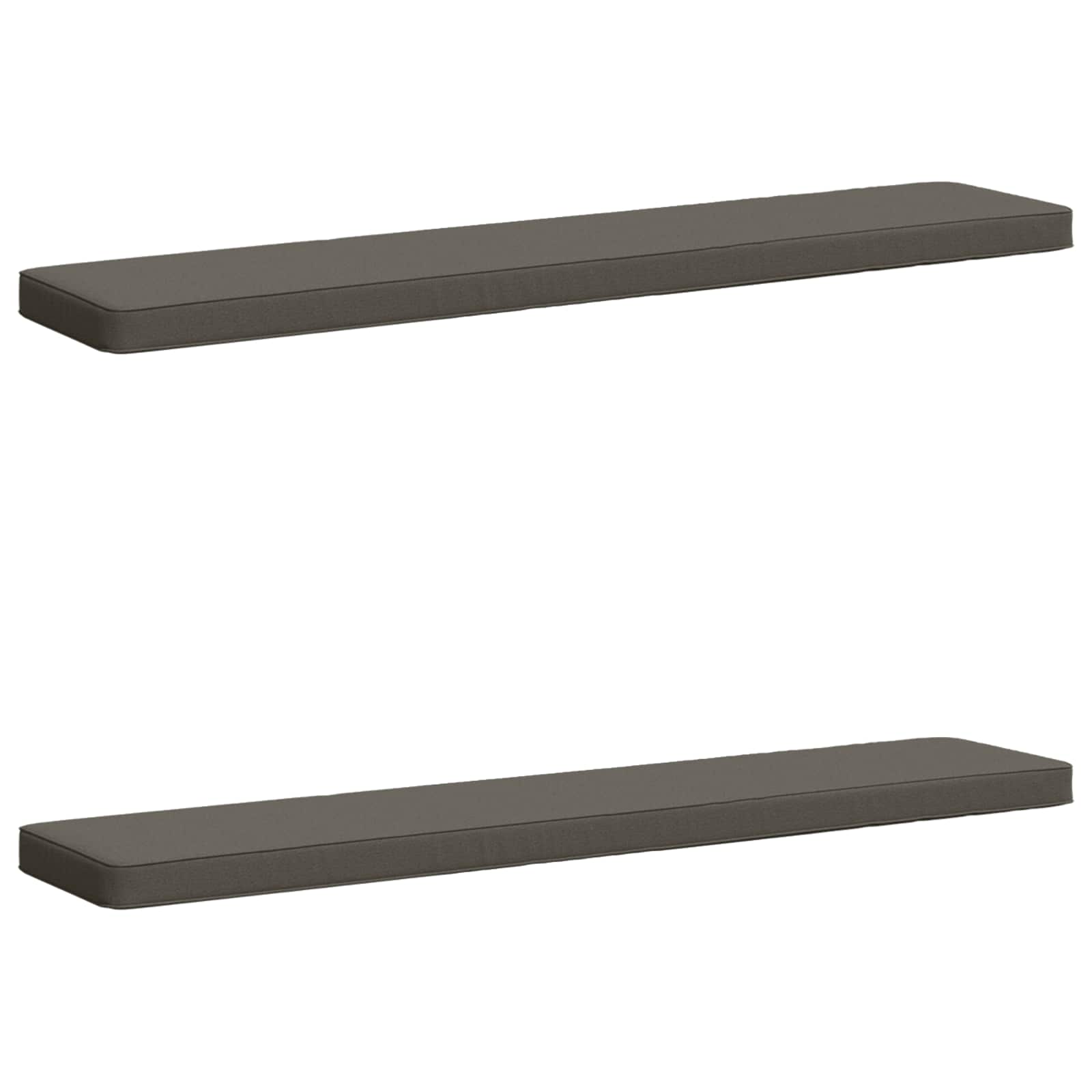 Калъфи за пейки, 2 части VUGHT 2 pcs 100% полиестер Сиво — изображение 2