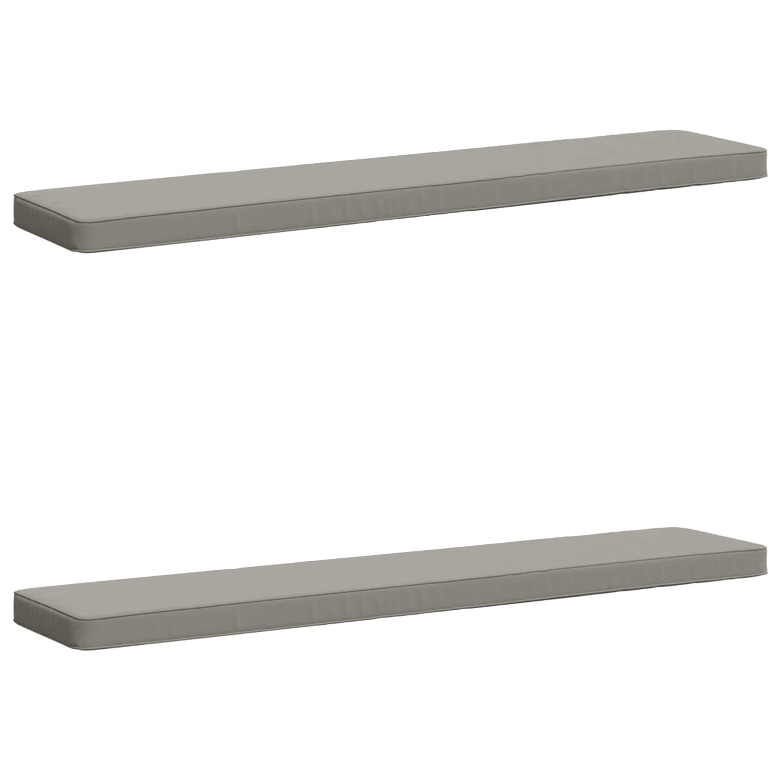 Калъфи за пейки, 2 части VUGHT 2 pcs 100% полиестер Сиво — изображение 2