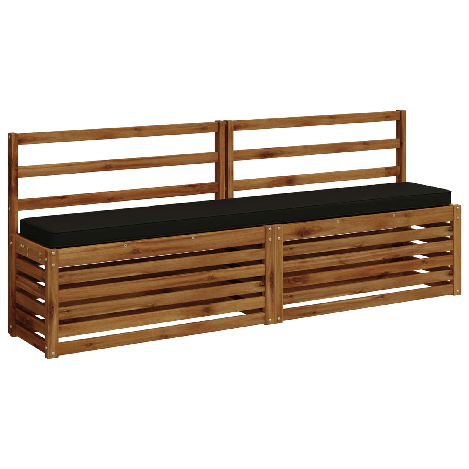 1-delig Bankkussen VUGHT 100% Polyester Zwart 170 x 30 x 5 cm image 2