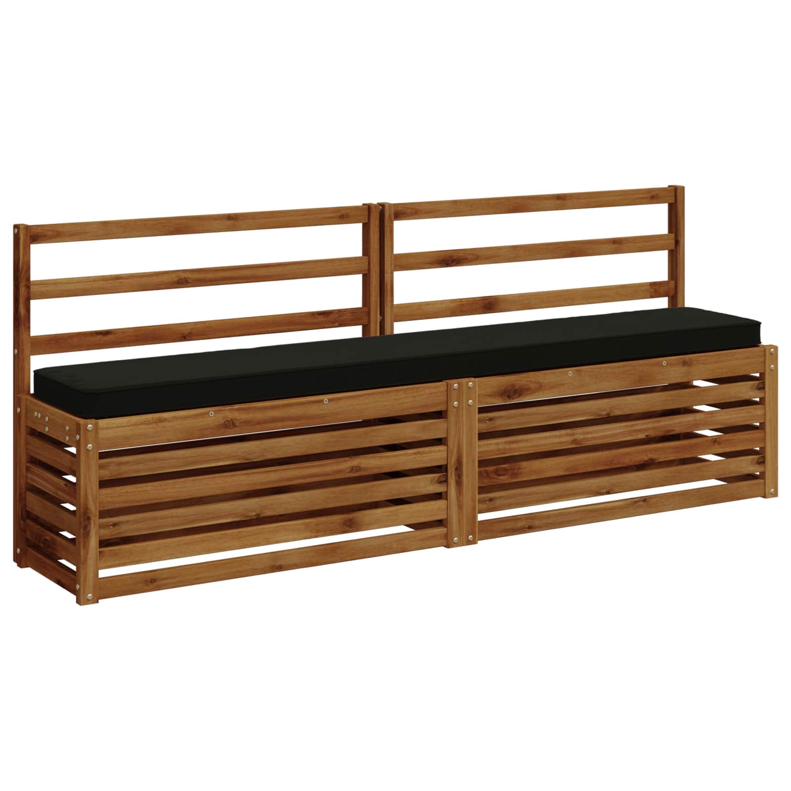 1-delig Bankkussen VUGHT 100% Polyester Zwart 170 x 30 x 5 cm image 2