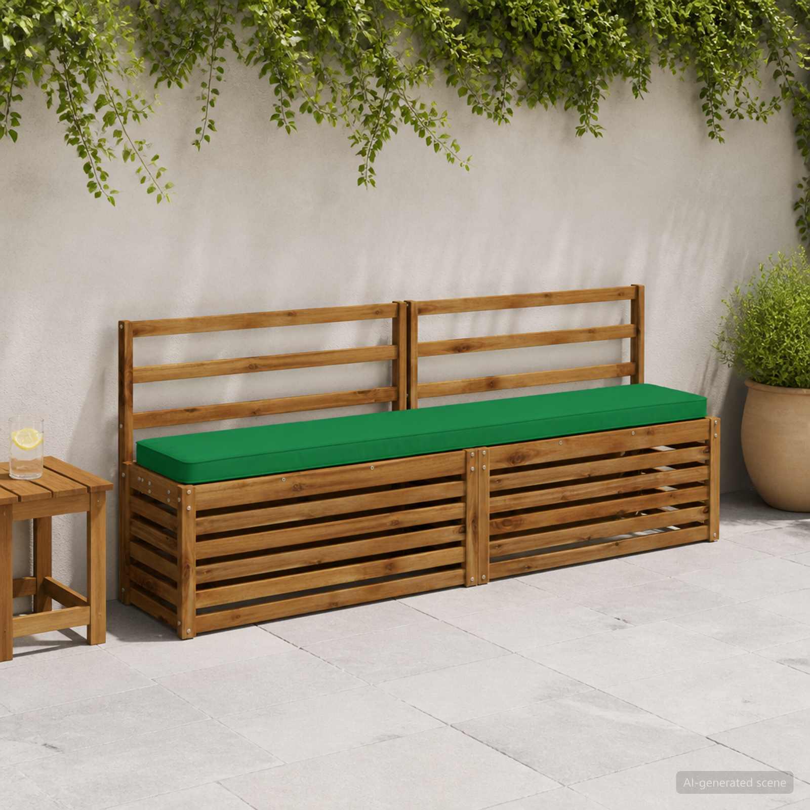 1-delig Bankkussen VUGHT 100% Polyester Groen 170 x 30 x 5 cm image 1