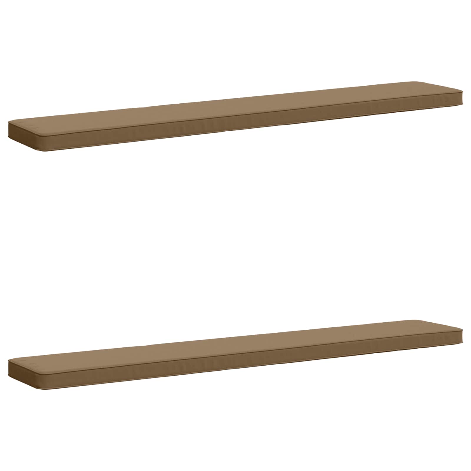 Калъфи за пейки, 2 части VUGHT 2 pcs 100% полиестер Таупе — изображение 2