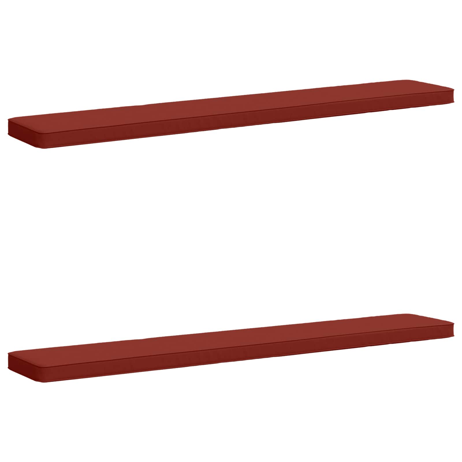 Калъфи за пейки, 2 части VUGHT 2 pcs 100% полиестер Червено — изображение 2
