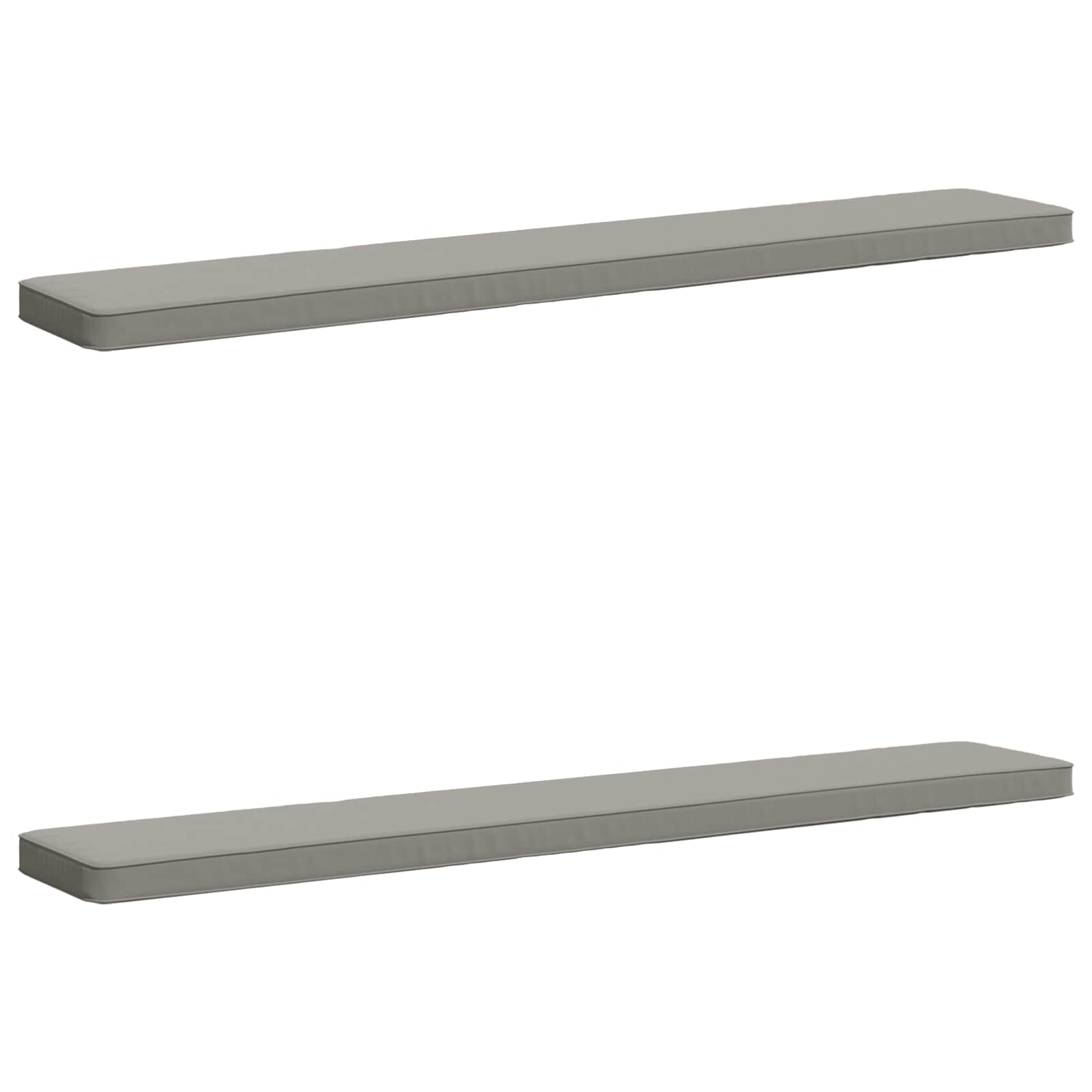 Калъфи за пейки, 2 части VUGHT 2 pcs 100% полиестер Сиво — изображение 2