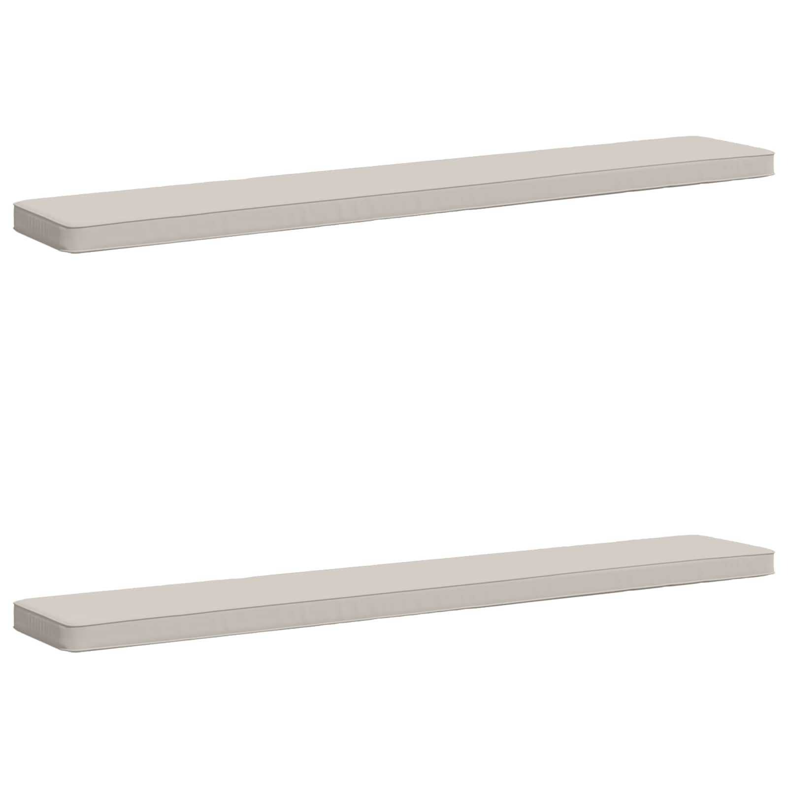 Калъфи за пейки, 2 части VUGHT 2 pcs 100% полиестер Бяло — изображение 2